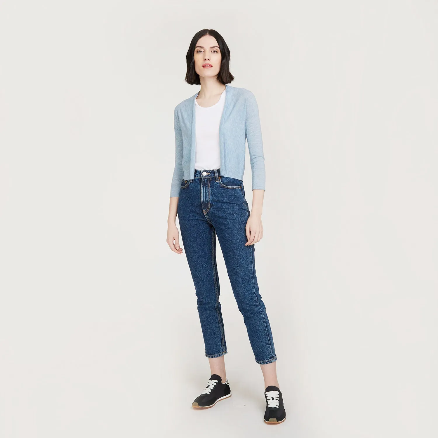 Easy Crop Cardigan in Workwear sold by Autumn Cashmere product image thumbnail 5