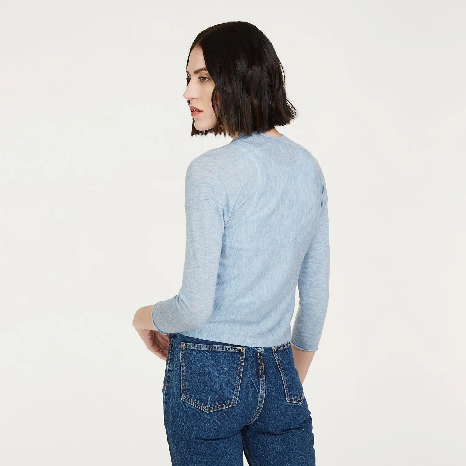 Easy Crop Cardigan in Workwear sold by Autumn Cashmere product image thumbnail 4