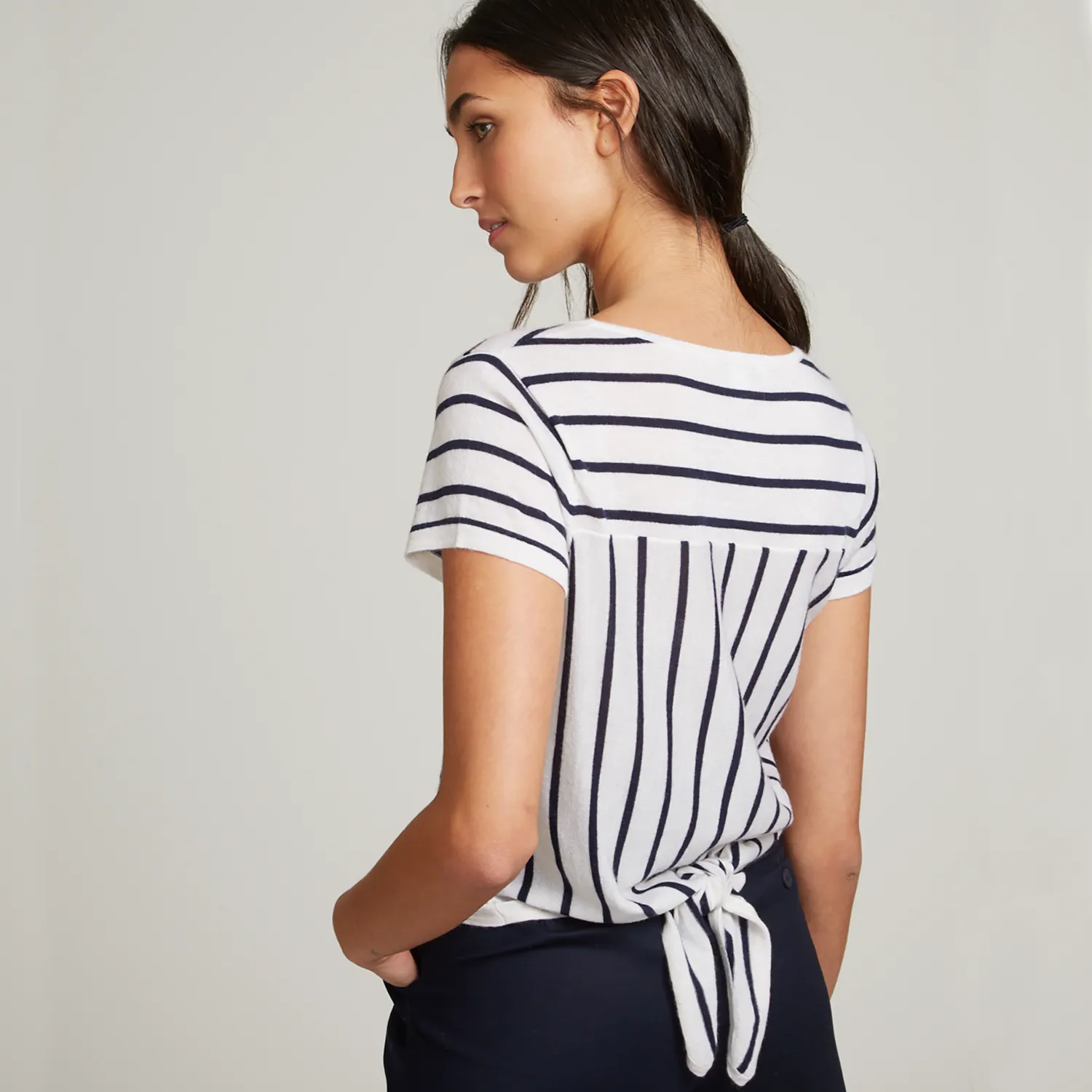 Striped Tie Back Tee sold by Autumn Cashmere product image thumbnail 3