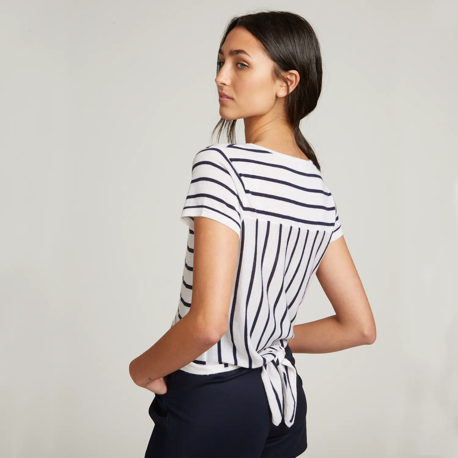 Striped Tie Back Tee sold by Autumn Cashmere product image thumbnail 2