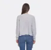 Tie Front Rib Cardigan in Cinderblock sold by Autumn Cashmere