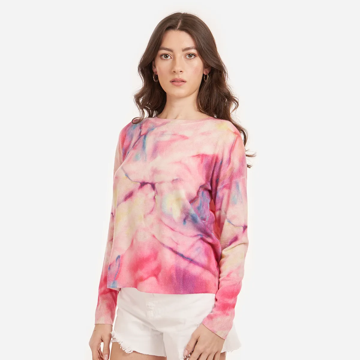 Pastel Marble Print Crew sold by Autumn Cashmere product image thumbnail 2