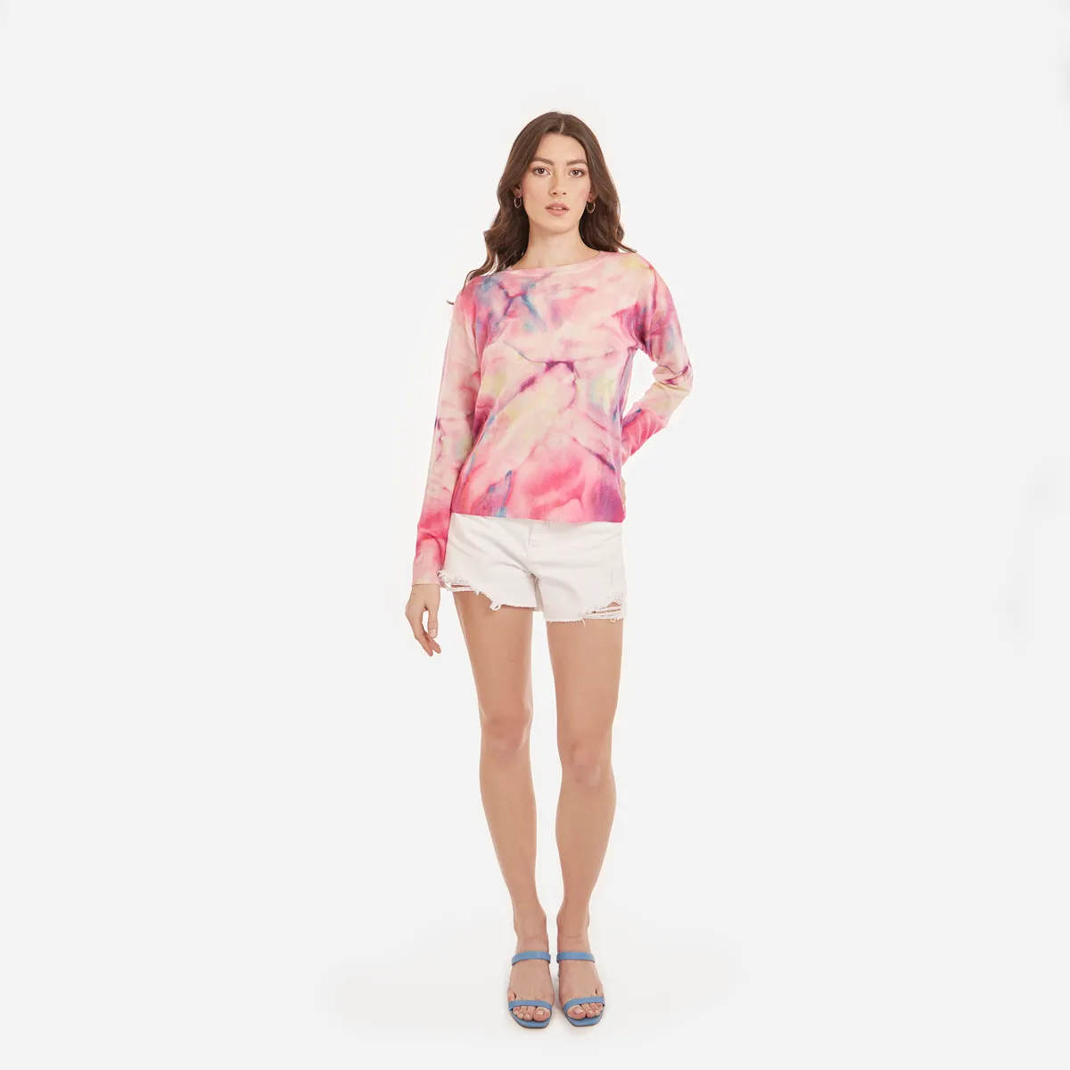 Pastel Marble Print Crew sold by Autumn Cashmere product image thumbnail 4