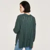 Open Pointelle Duster in Green sold by Autumn Cashmere