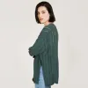 Open Pointelle Duster in Green sold by Autumn Cashmere