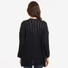 Open Pointelle Duster in Navy Blue sold by Autumn Cashmere