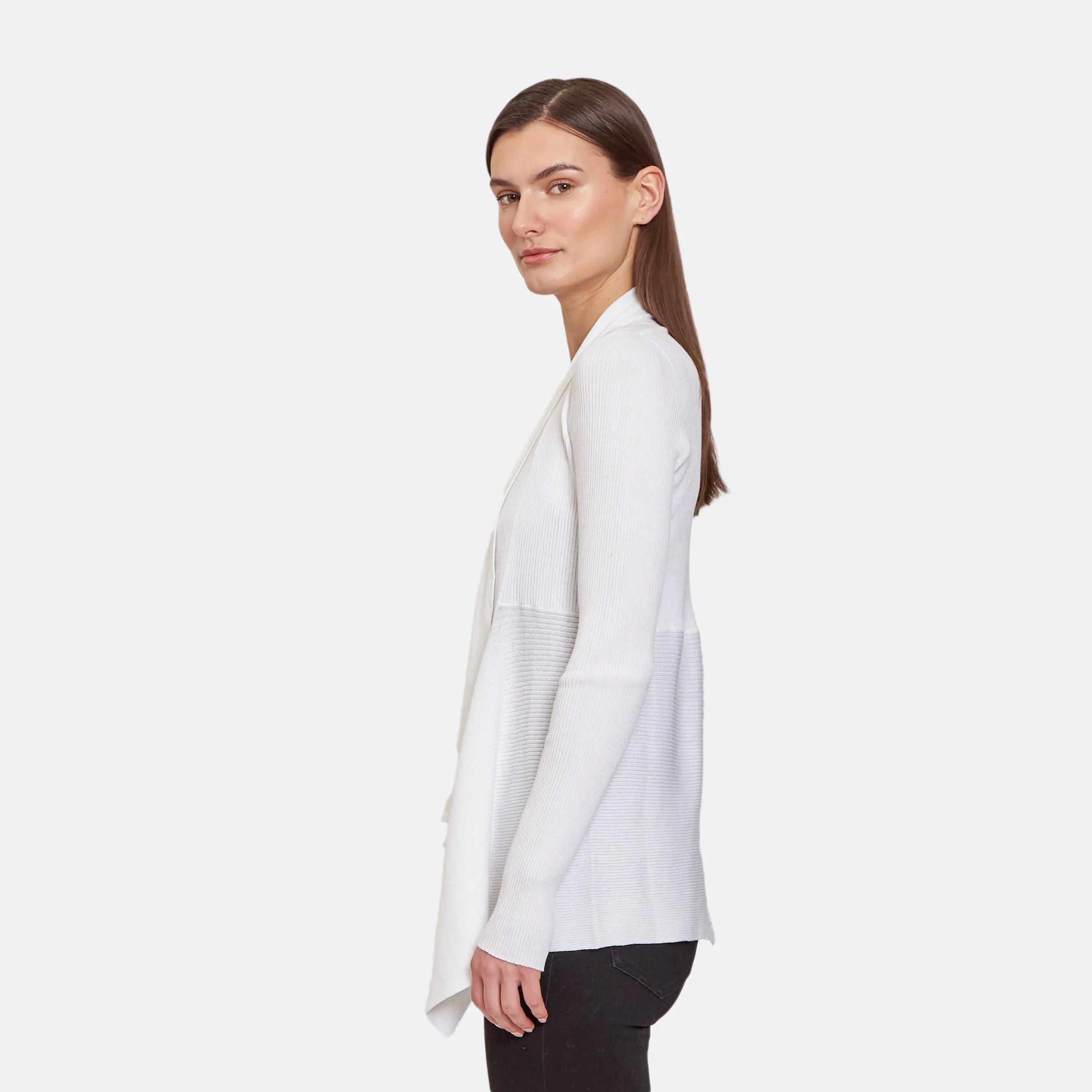 Rib Drape in White sold by Autumn Cashmere product image thumbnail 3