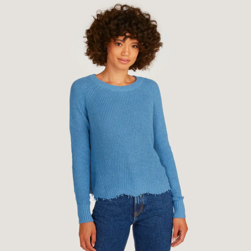 Distressed Scallop Shaker in Wedgewood sold by Autumn Cashmere