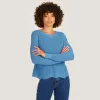 Distressed Scallop Shaker in Wedgewood sold by Autumn Cashmere