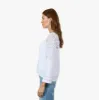Boxy Crew w/ Mesh Yoke in Bleach White sold by Autumn Cashmere