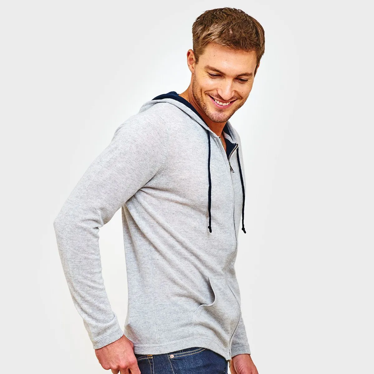 Cashmere Hoodie with Contrast Lining sold by Autumn Cashmere product image thumbnail 3