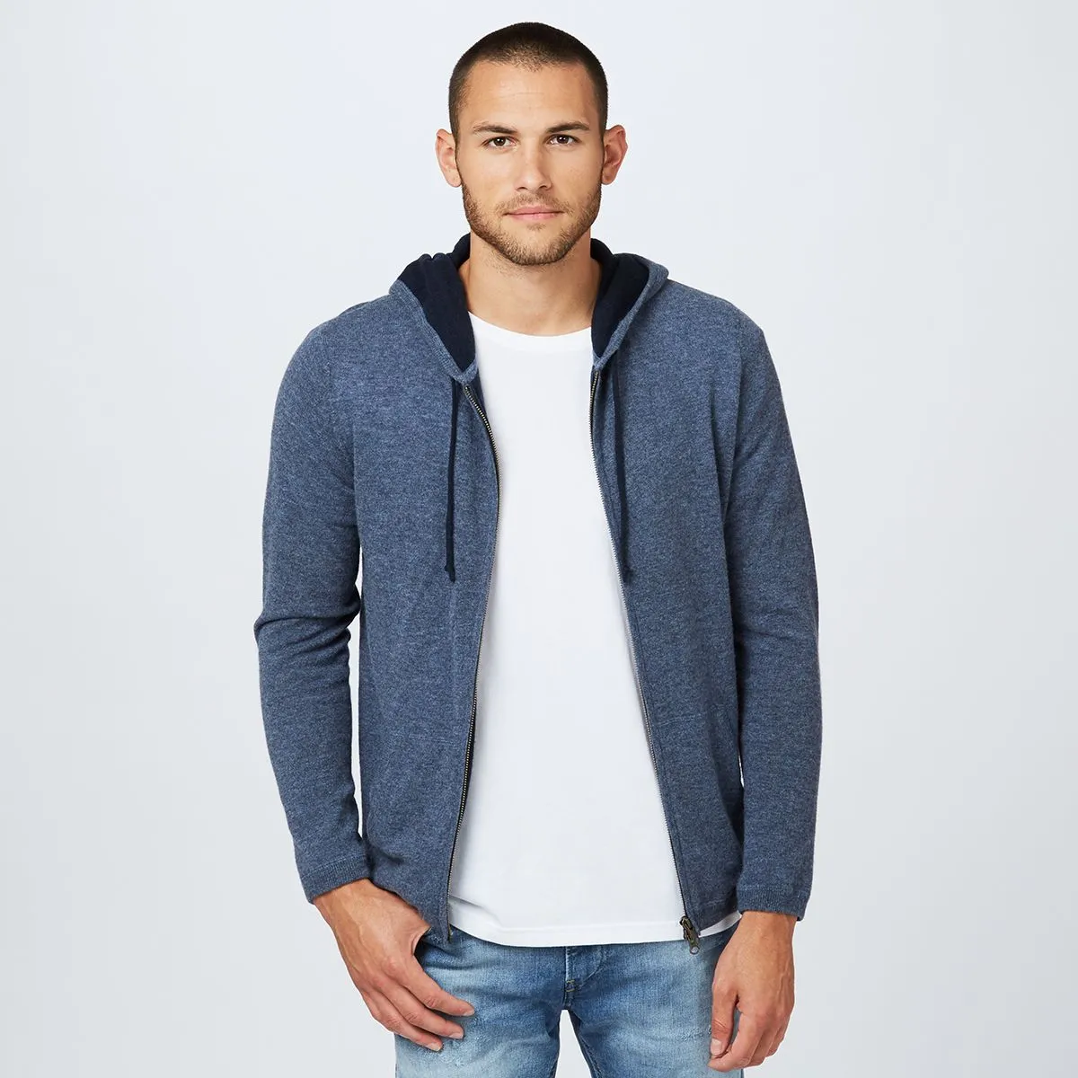 Cashmere Full Zip Hoodie sold by Autumn Cashmere