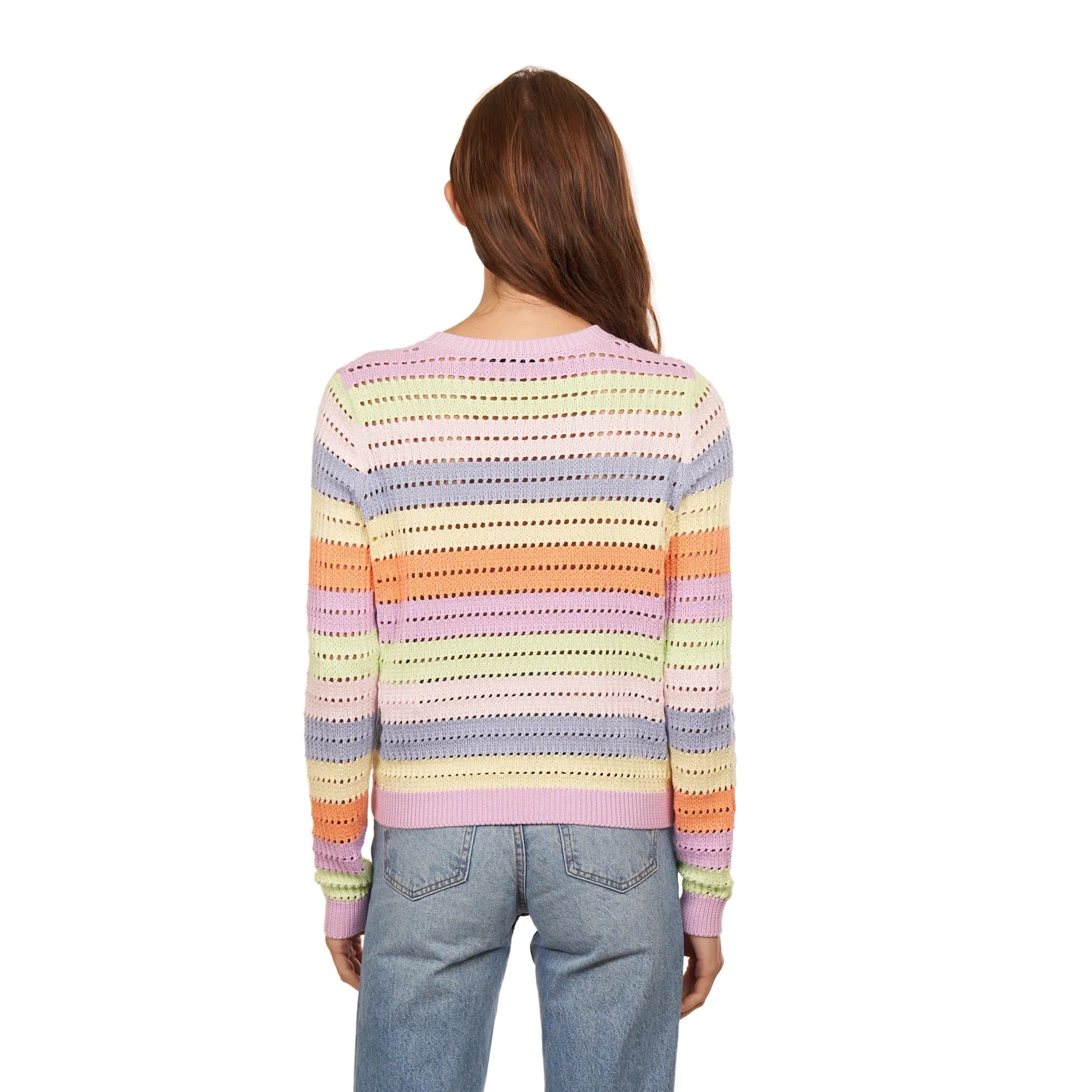 Rainbow Pointelle Stripe sold by Autumn Cashmere product image thumbnail 3