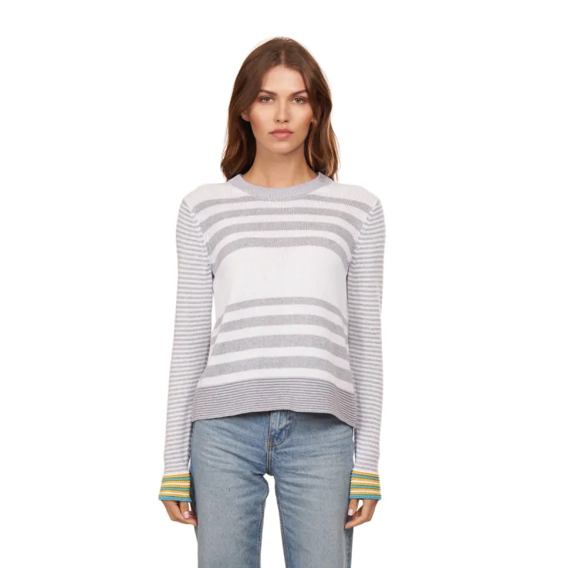 Boxy Stripe w/ Tuck Stitch sold by Autumn Cashmere