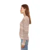Marled Mesh Crew in Neutral Combo sold by Autumn Cashmere