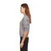 Brushed Elbow Sleeve Boxy Crew in Feather sold by Autumn Cashmere