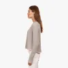 Tipped Scallop Shaker Crew sold by Autumn Cashmere