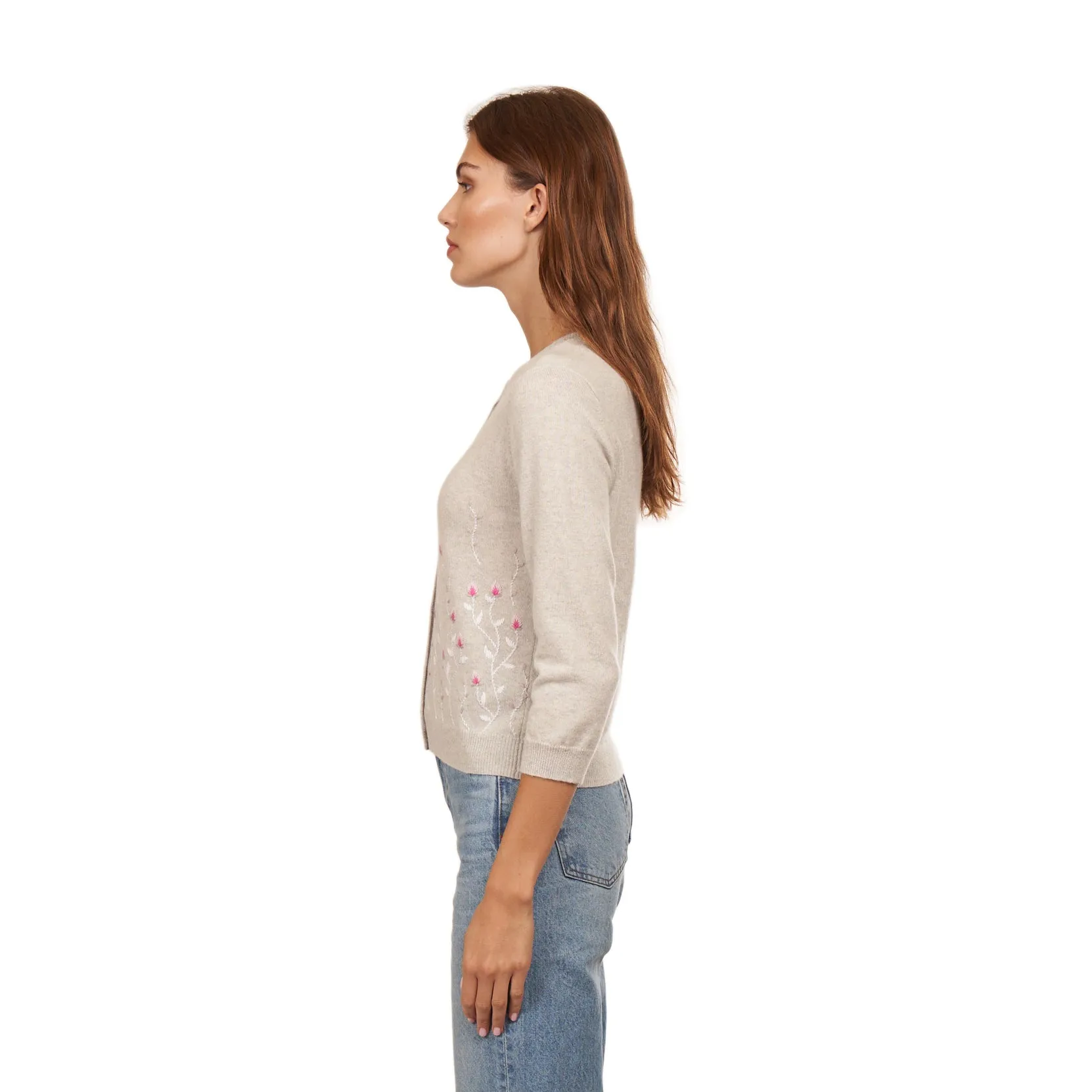 Cardi w/ Embroidered Floral sold by Autumn Cashmere product image thumbnail 4