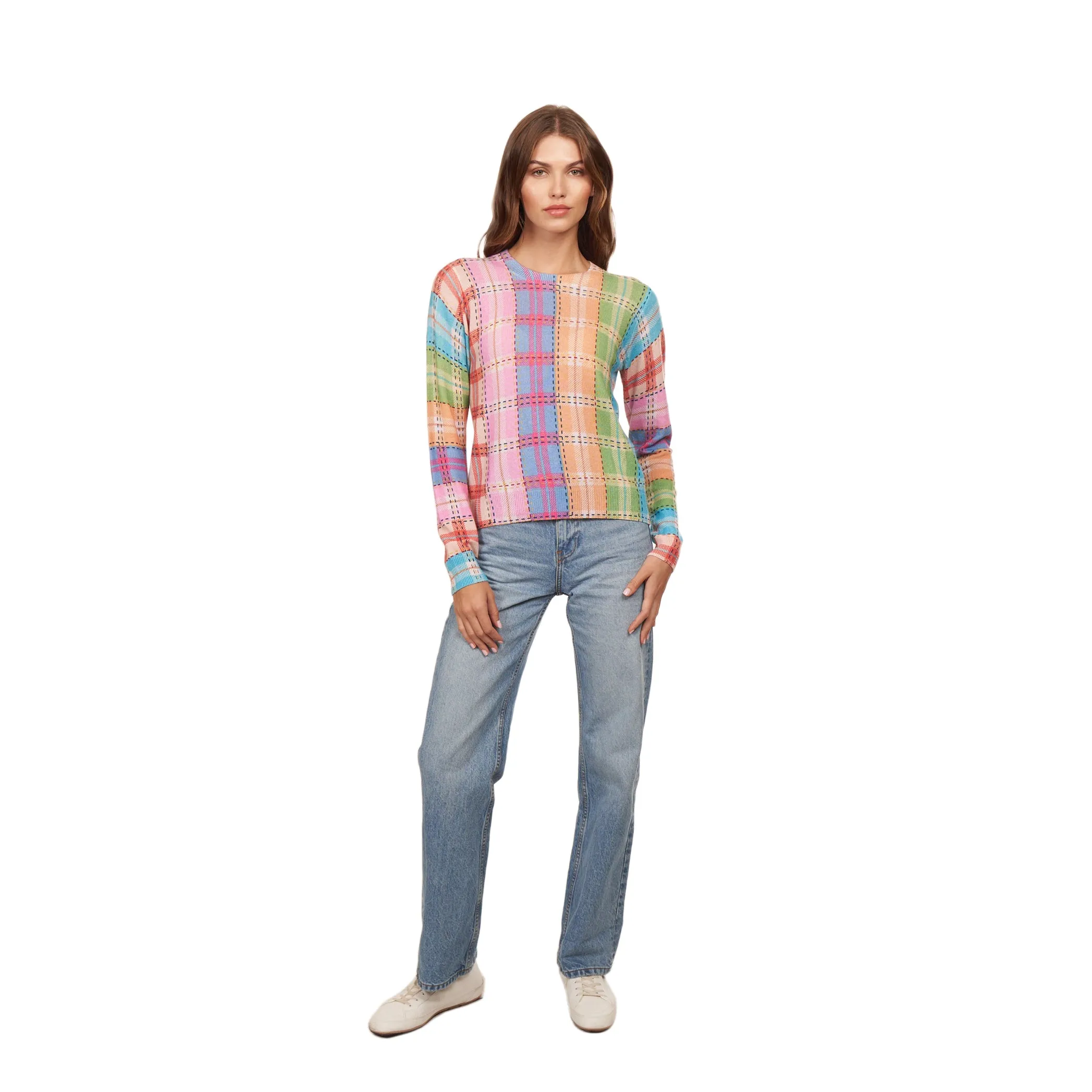 Printed Plaid Crew sold by Autumn Cashmere product image thumbnail 5
