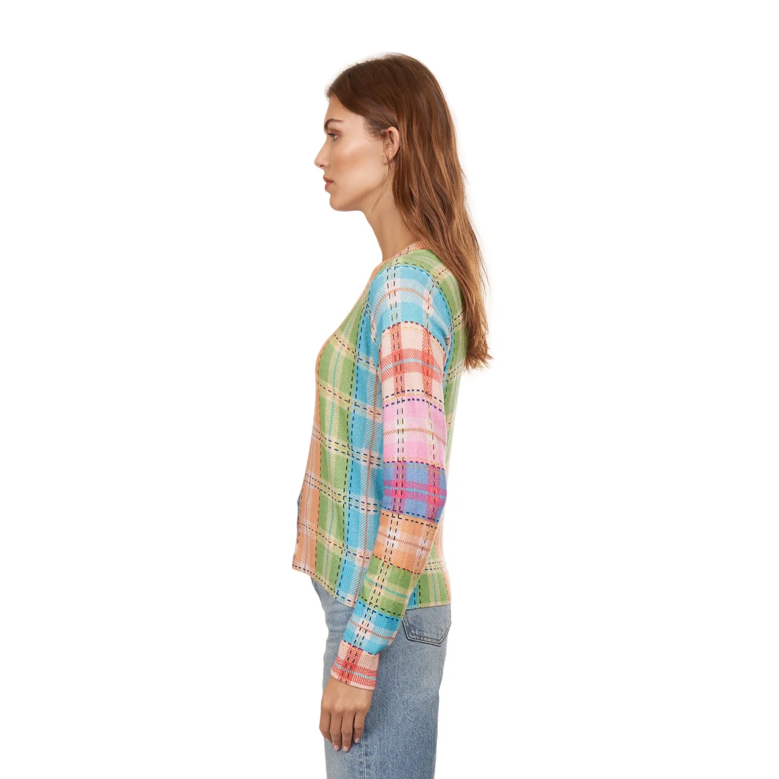 Printed Plaid Crew sold by Autumn Cashmere product image thumbnail 4