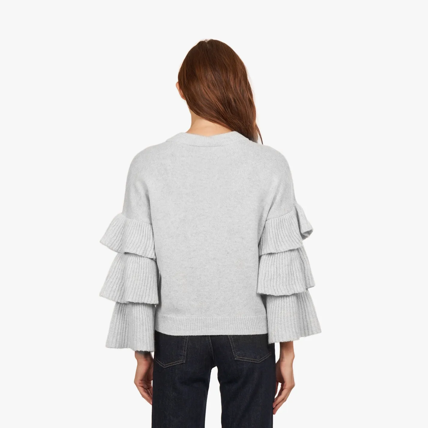 Tiered Ruffle Sleeve High Crew sold by Autumn Cashmere product image thumbnail 3