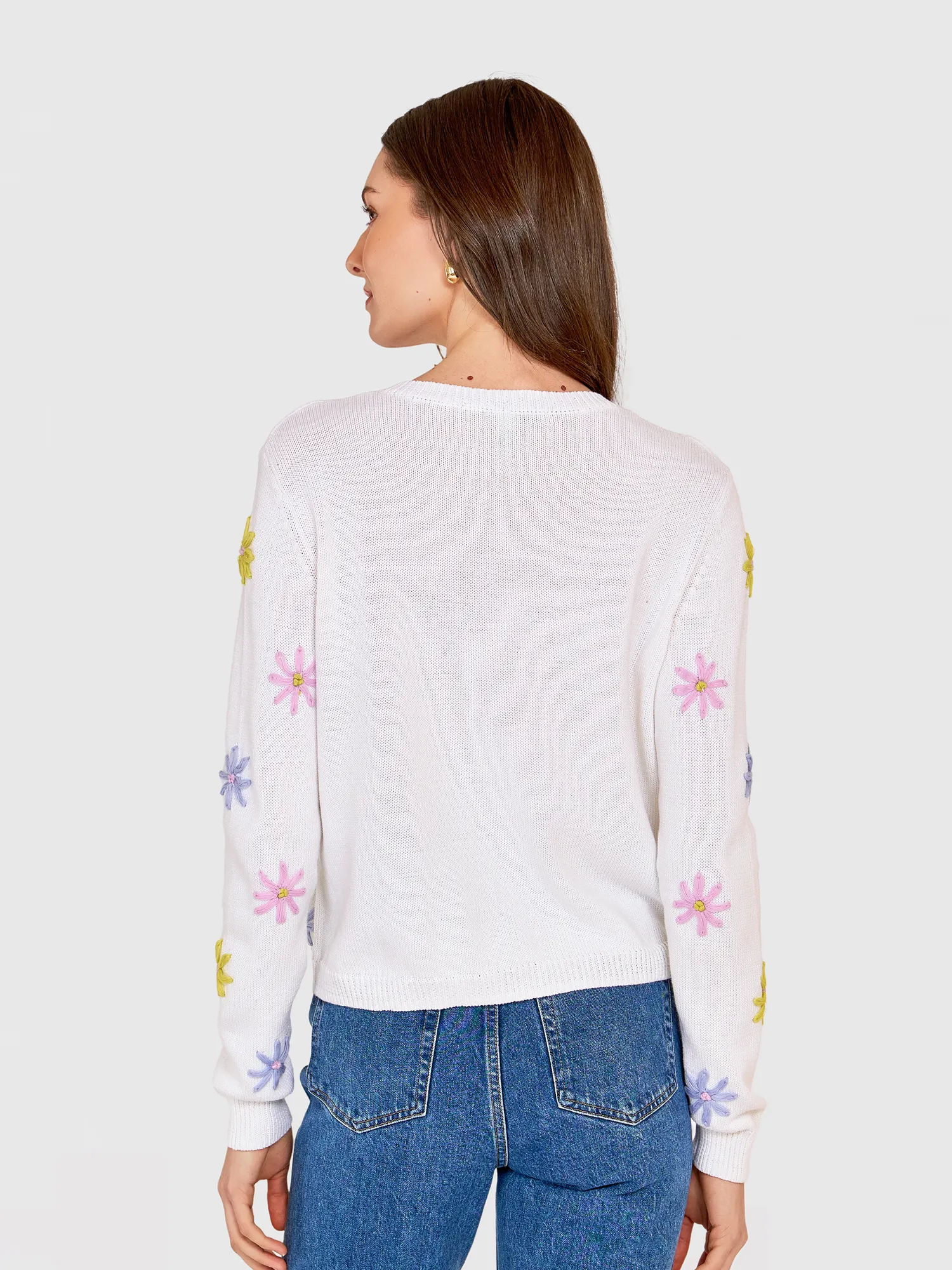 Daisy Hand Embroidered Cardigan sold by Autumn Cashmere product image thumbnail 5
