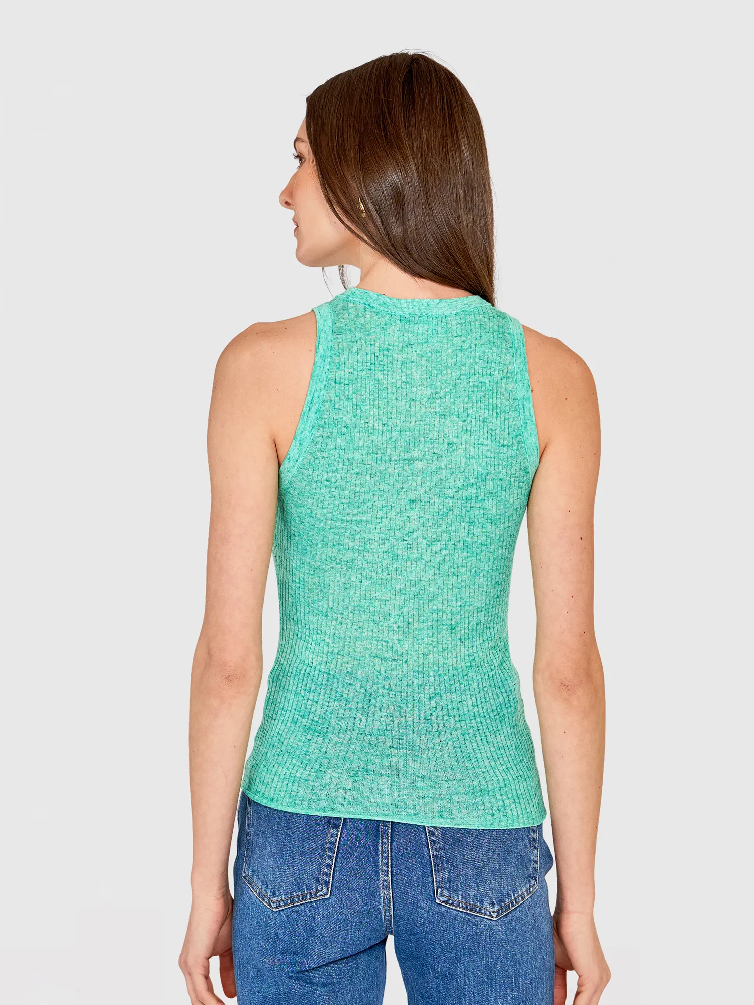 Rib Halter Crew in Mint sold by Autumn Cashmere product image thumbnail 5