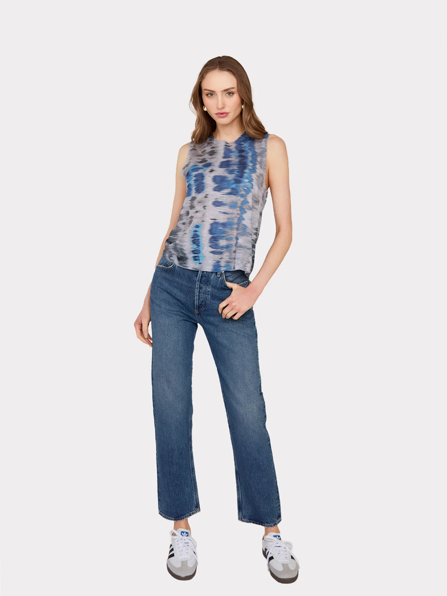 Blurred Animal Print Distressed Muscle Tee sold by Autumn Cashmere product image thumbnail 2