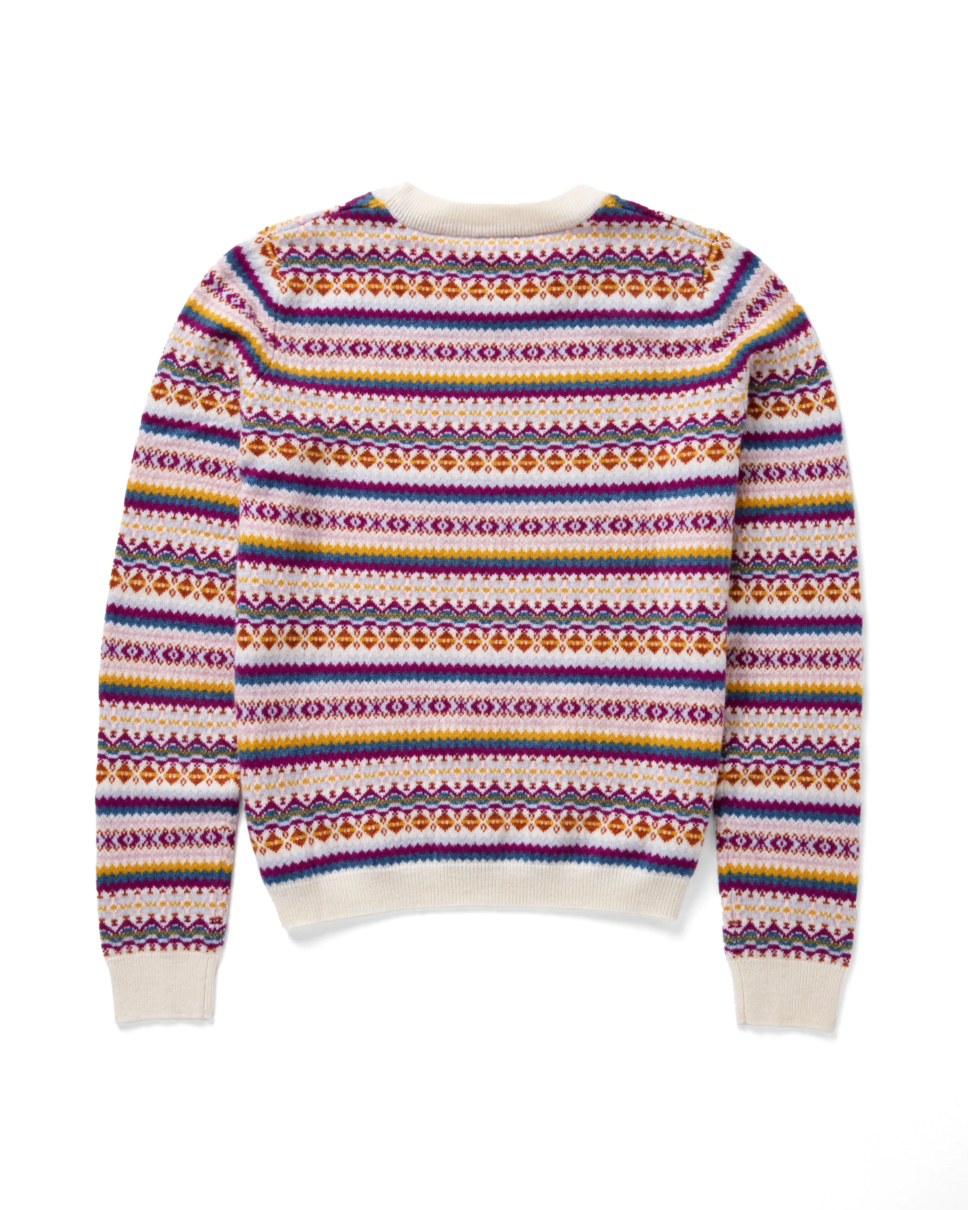 Fair Isle Crew in Bright Combo sold by Autumn Cashmere product image thumbnail 2