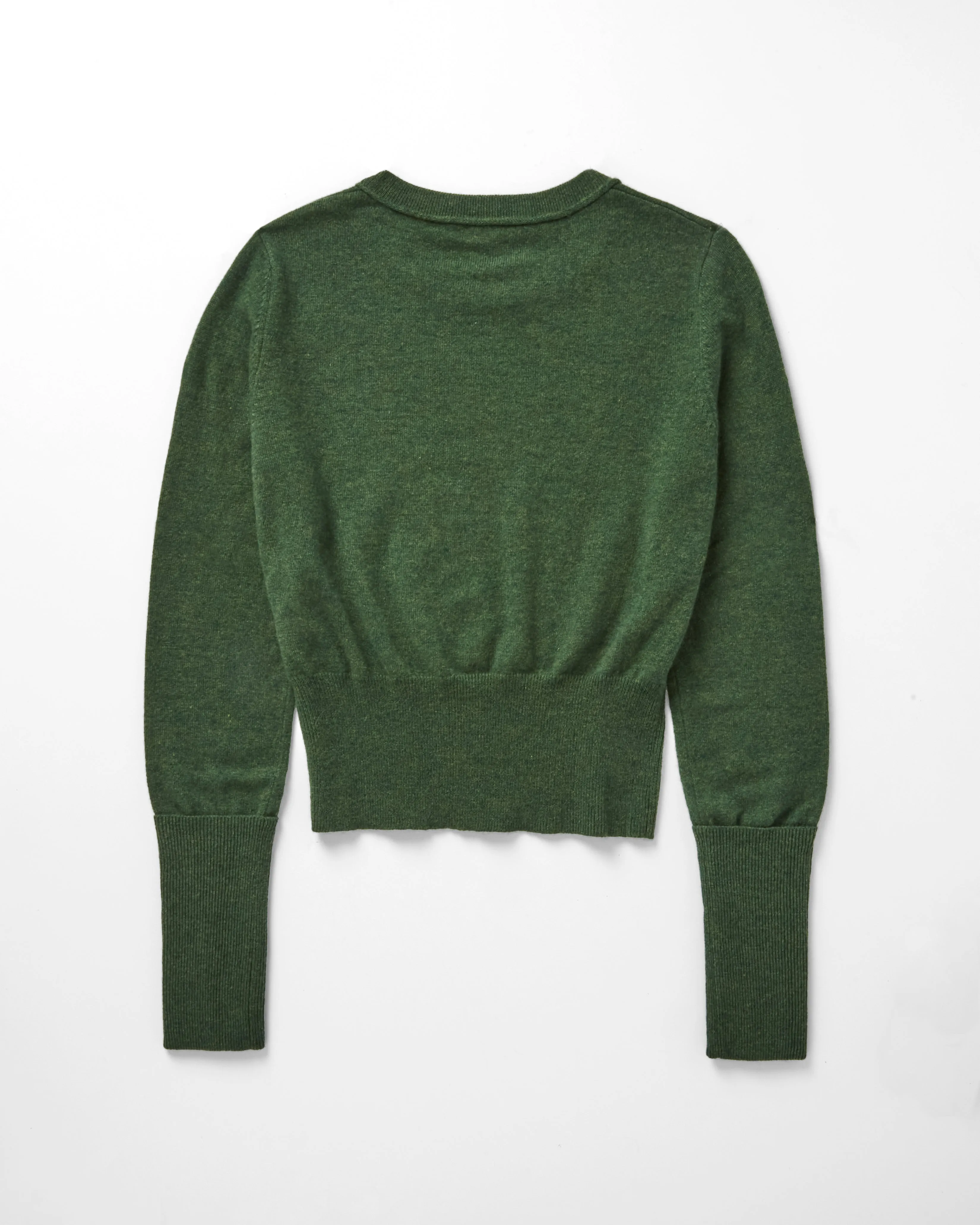 Cropped Crew W/ High Cuffs in Pickle sold by Autumn Cashmere product image thumbnail 2