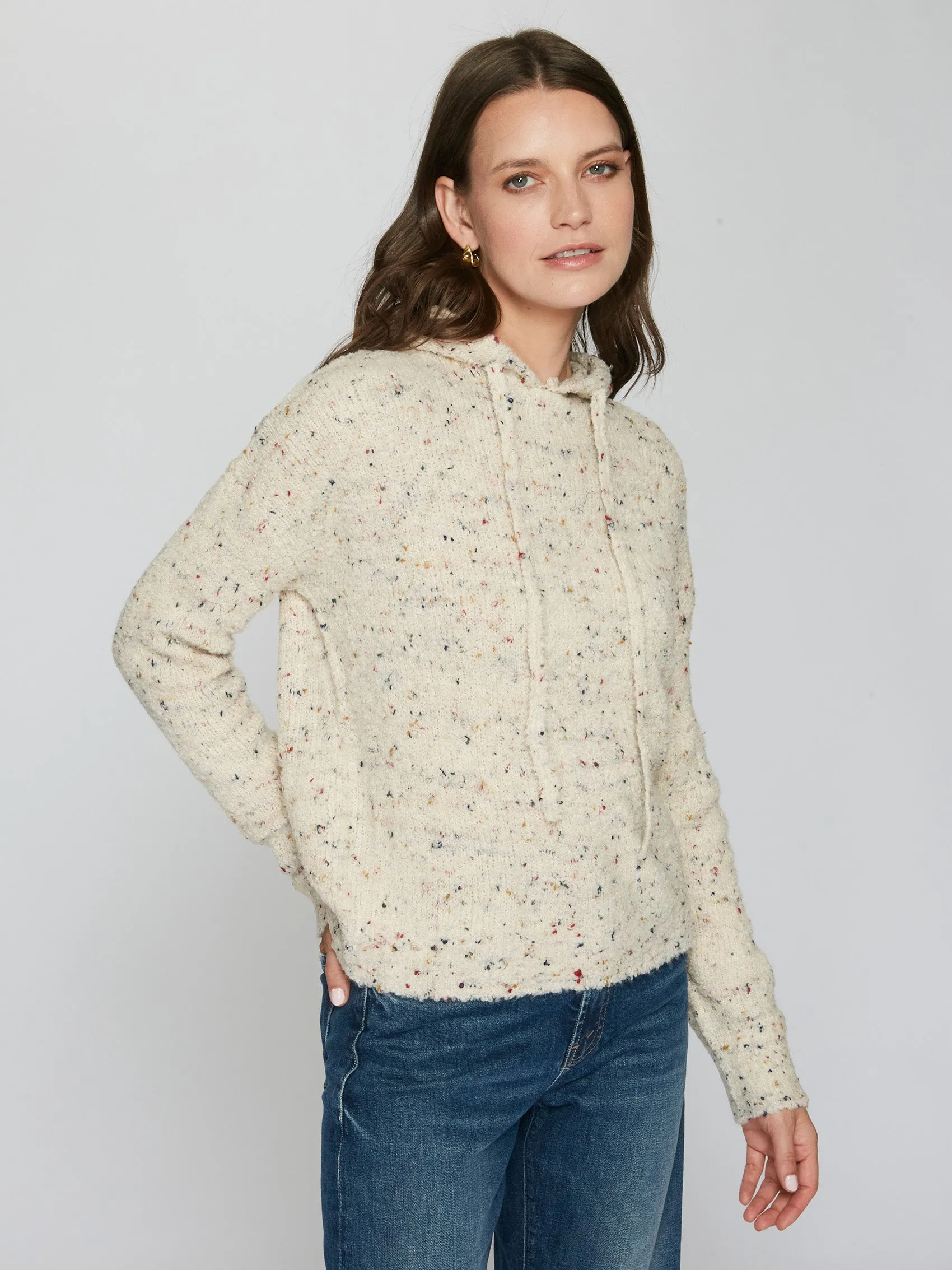 Boucle Hoodie in Oat sold by Autumn Cashmere product image thumbnail 3