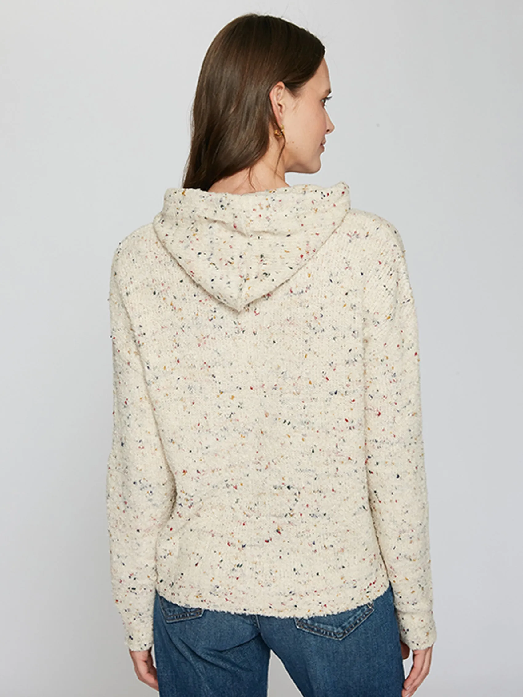 Boucle Hoodie in Oat sold by Autumn Cashmere product image thumbnail 4