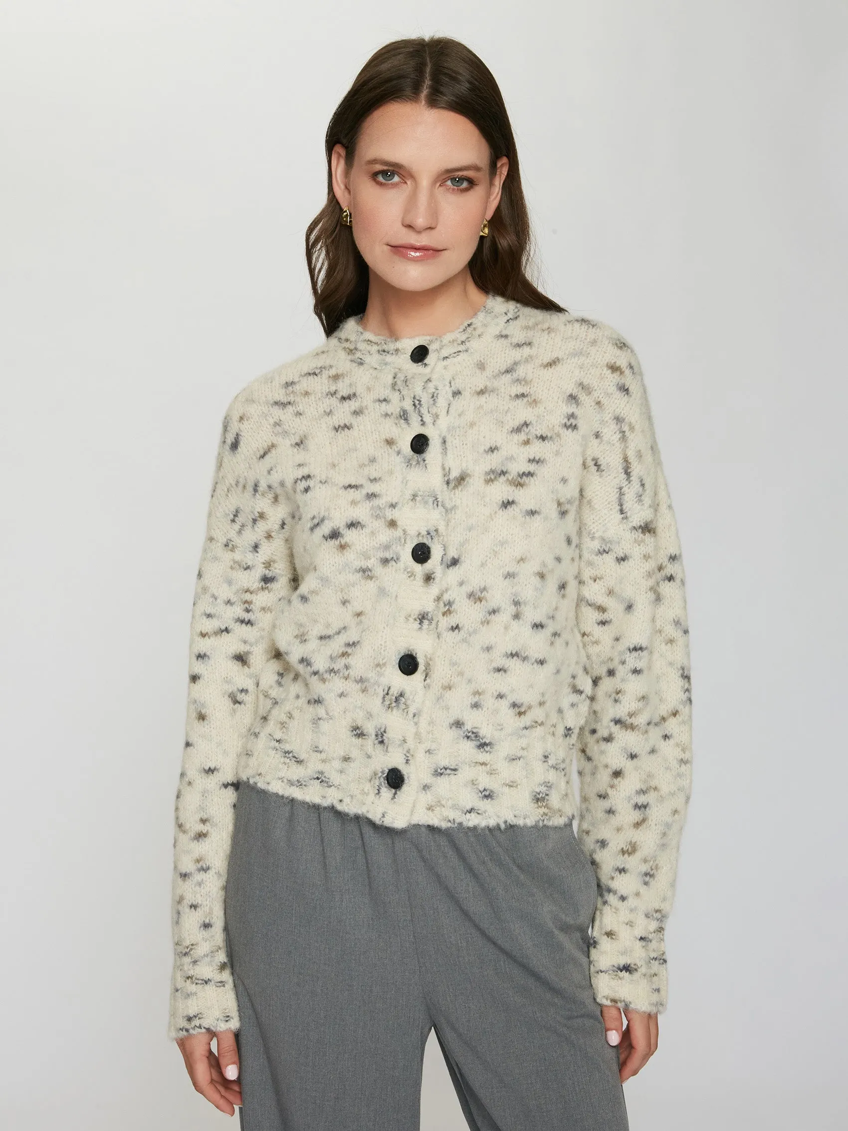 Lofty Cardigan in Domino sold by Autumn Cashmere