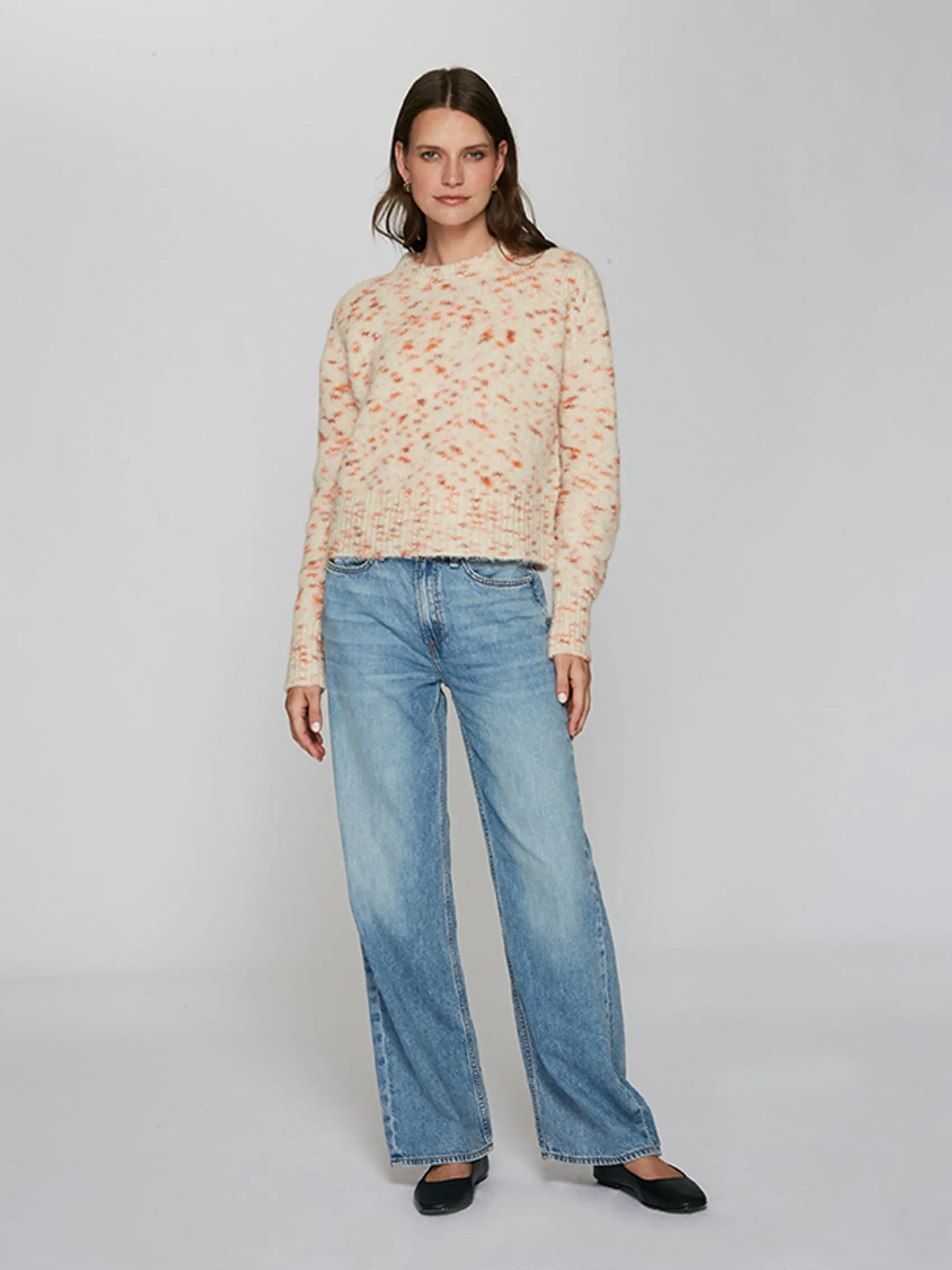 Lofty Boxy Crew Front in Sunset sold by Autumn Cashmere product image thumbnail 2