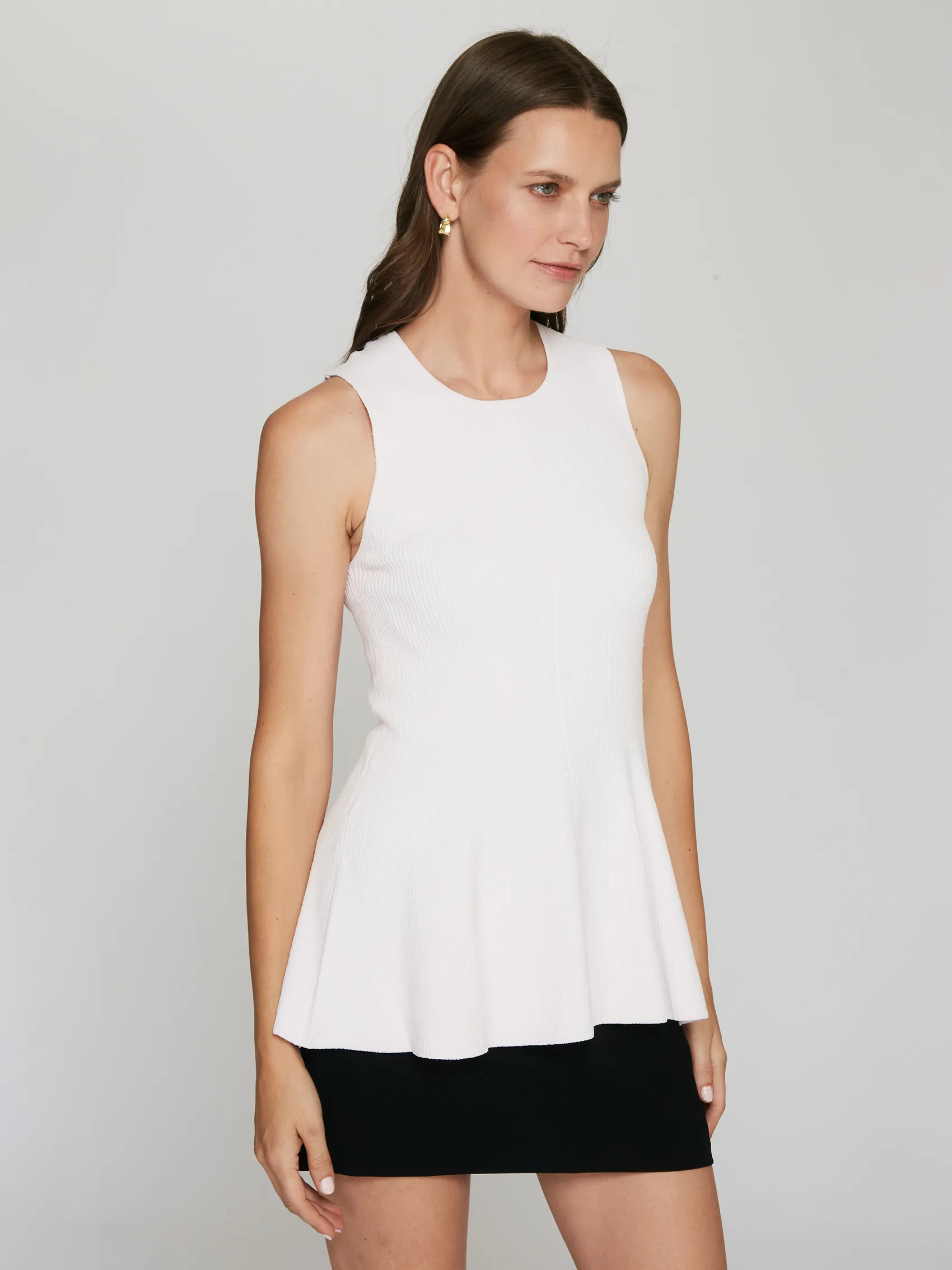 Fit and Flare Sleeveless Crew in Chiffon sold by Autumn Cashmere product image thumbnail 3