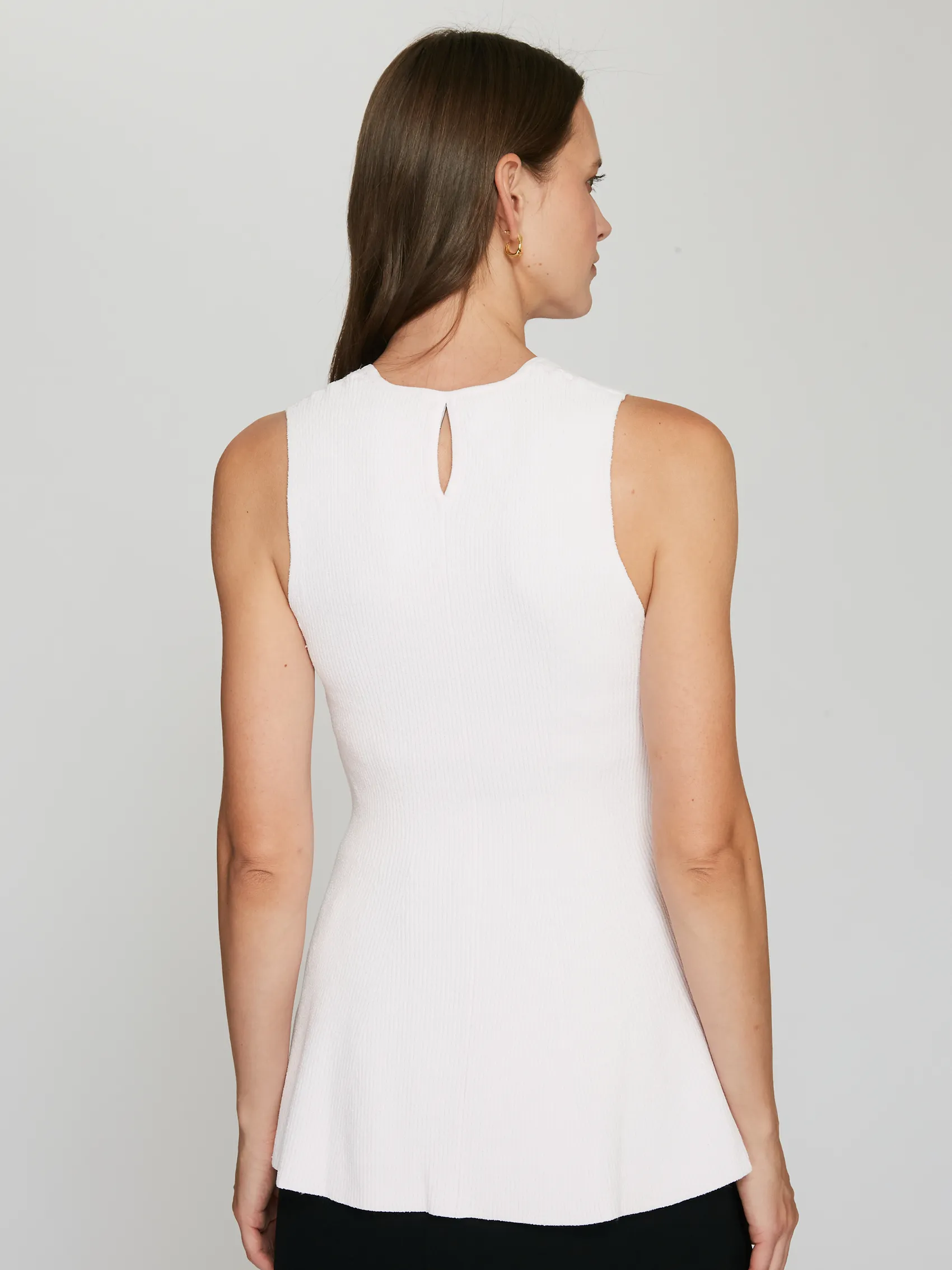 Fit and Flare Sleeveless Crew in Chiffon sold by Autumn Cashmere product image thumbnail 4