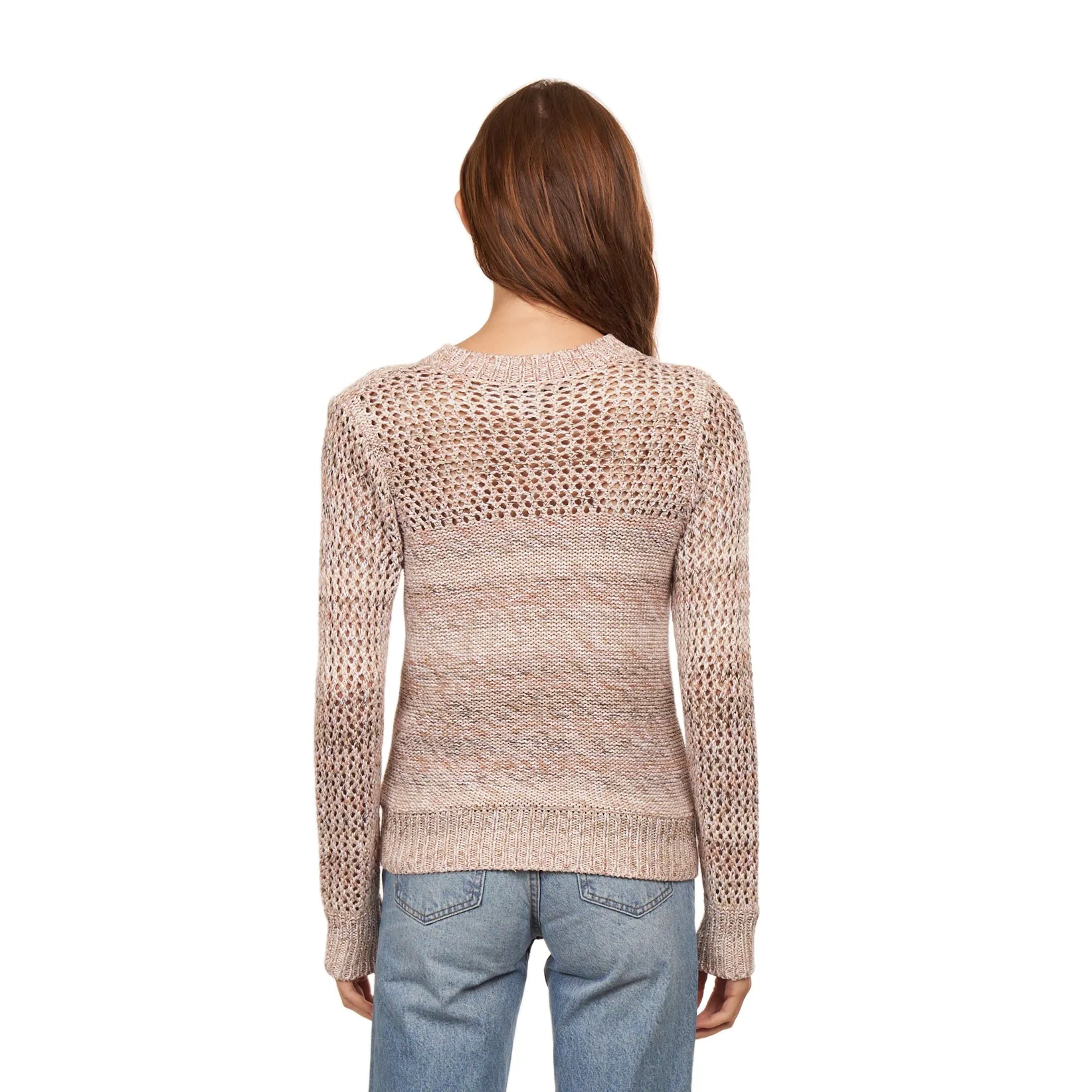 Marled Mesh Crew in Neutral sold by Autumn Cashmere product image thumbnail 3