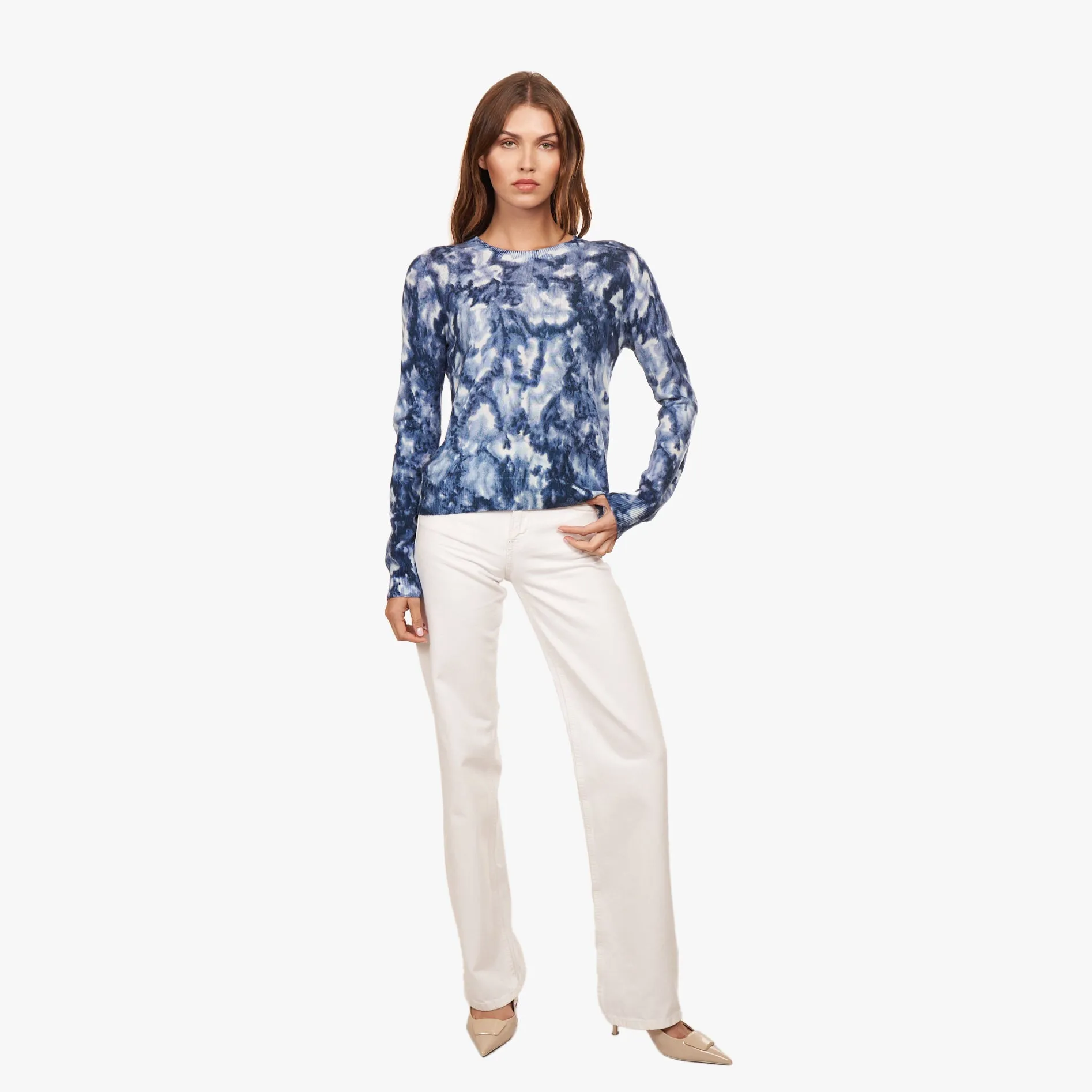 Floral Print Crew in Blue sold by Autumn Cashmere product image thumbnail 2