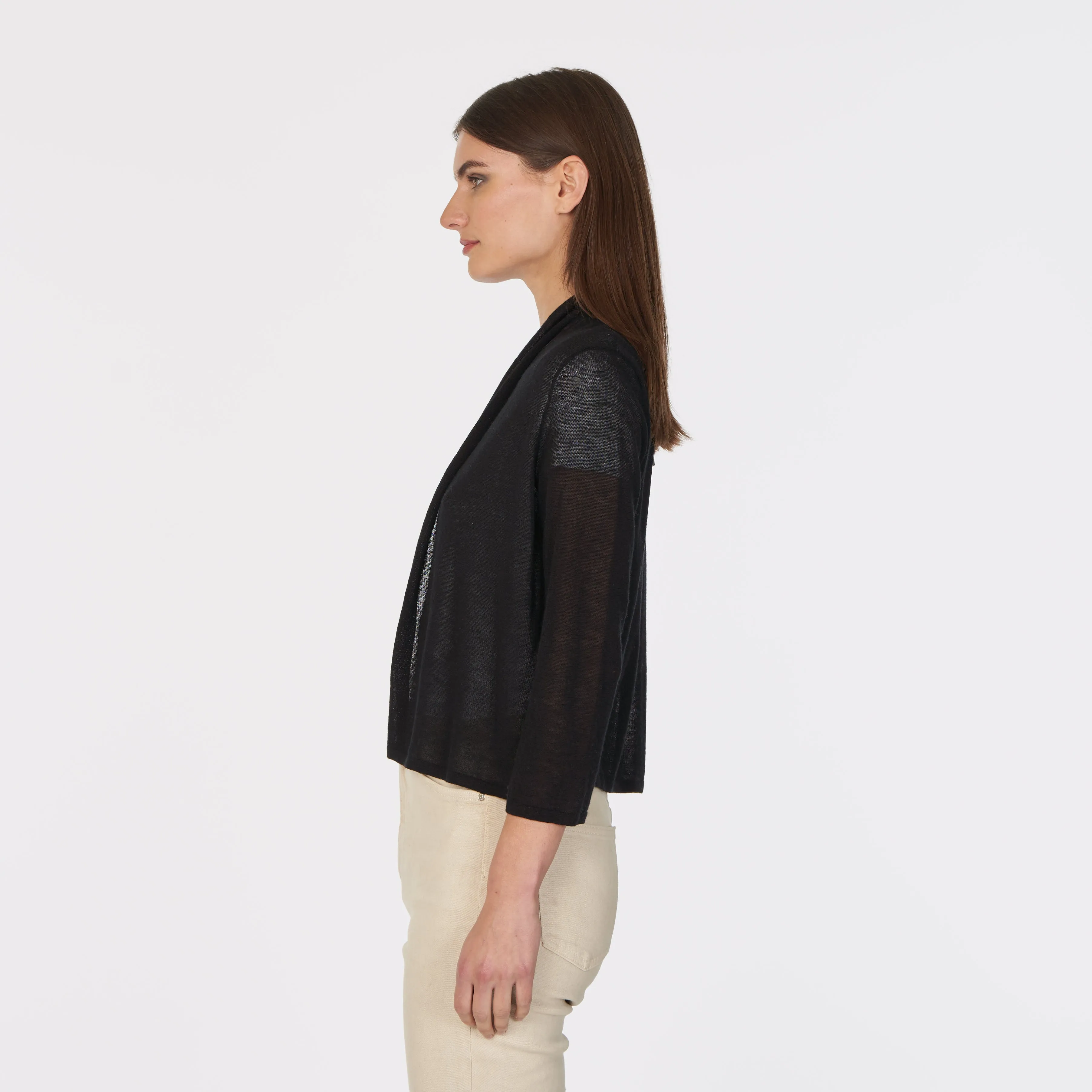 Collared Easy Crop in Black sold by Autumn Cashmere product image thumbnail 3