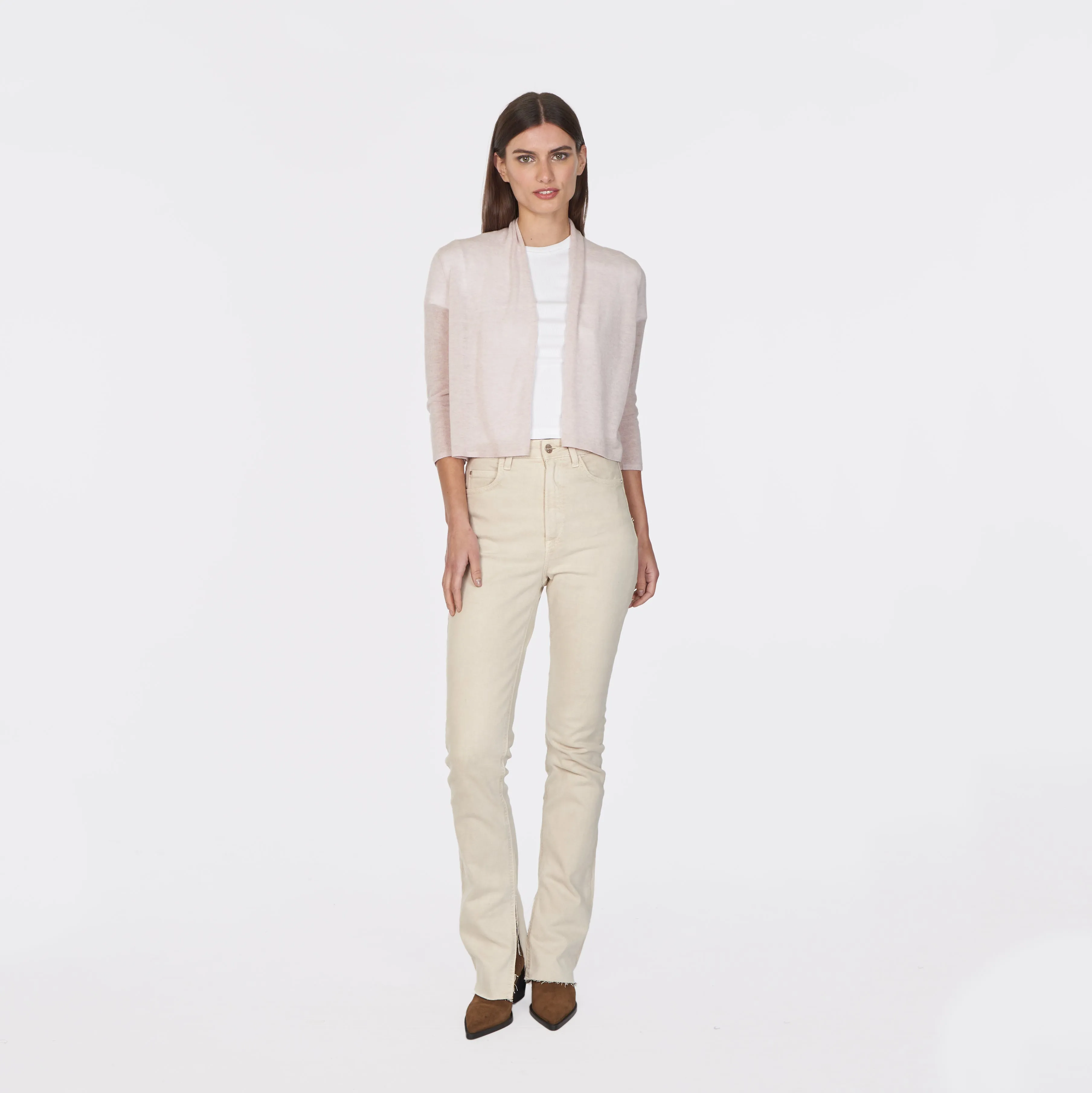 Collared Easy Crop in Mauve sold by Autumn Cashmere product image thumbnail 3