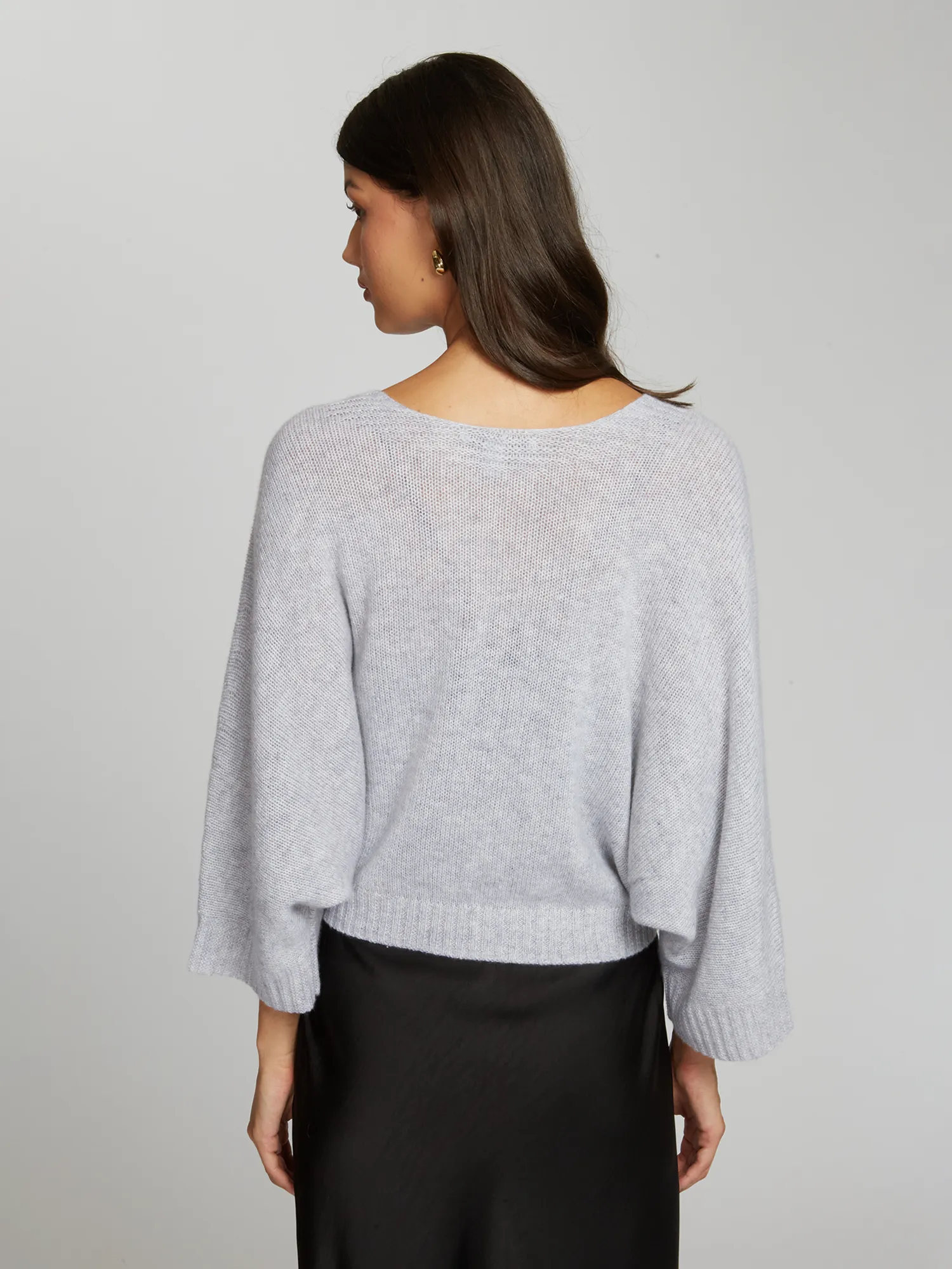 Loose Gauge Dolman Tie Front in Cinderblock sold by Autumn Cashmere product image thumbnail 4