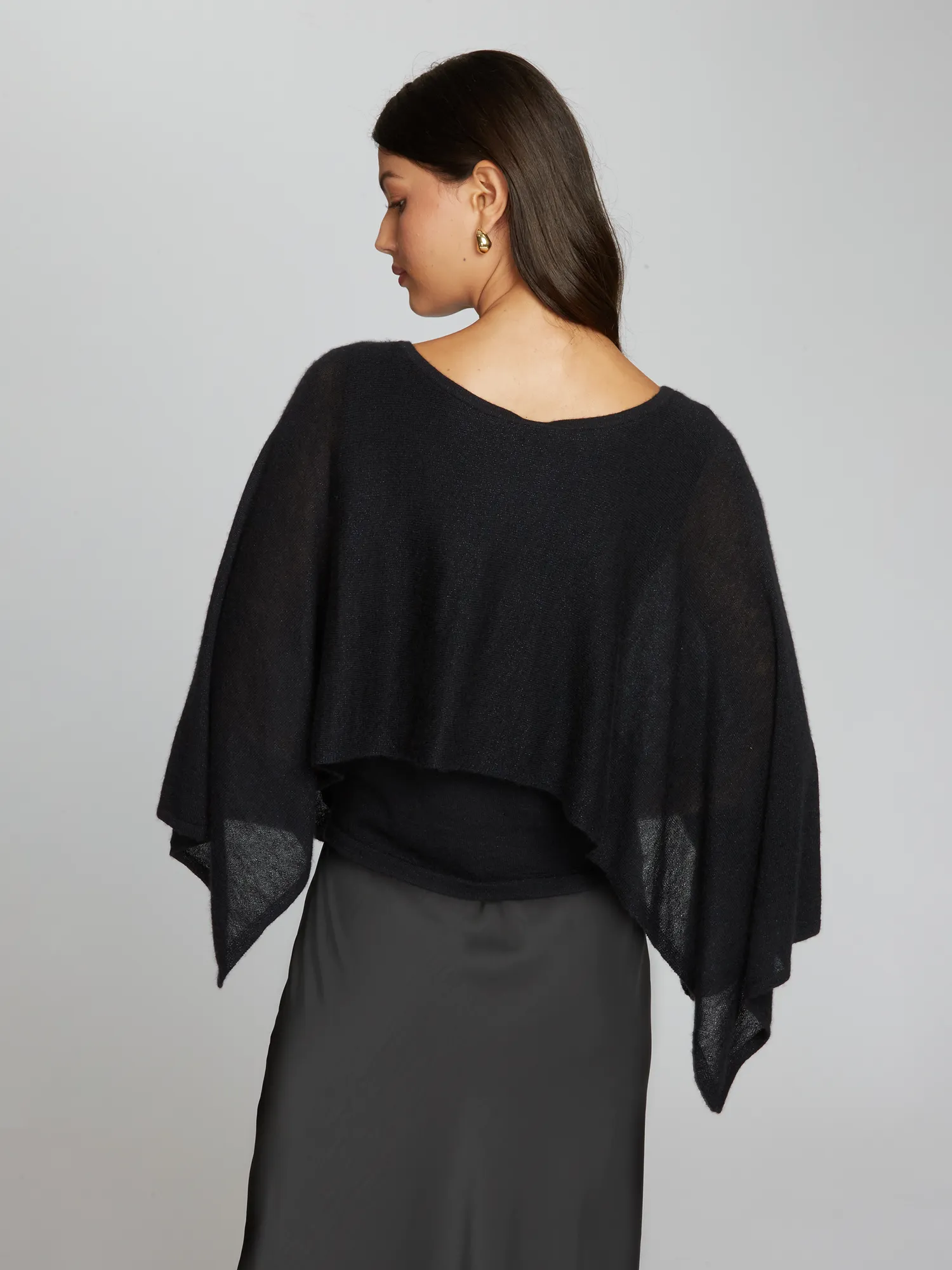 Layered Capelet Top in Black sold by Autumn Cashmere product image thumbnail 4