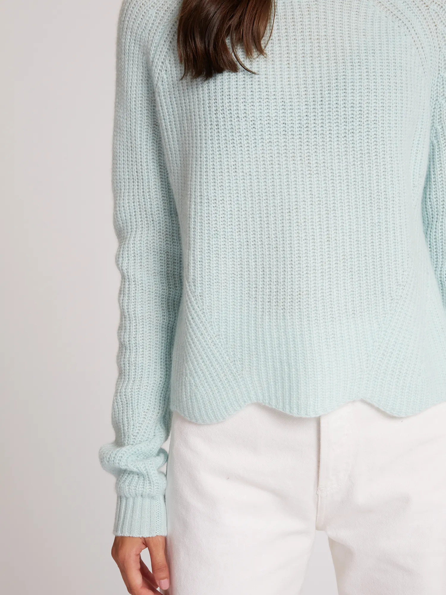 Scalloped Shaker in Seafrost sold by Autumn Cashmere product image thumbnail 5