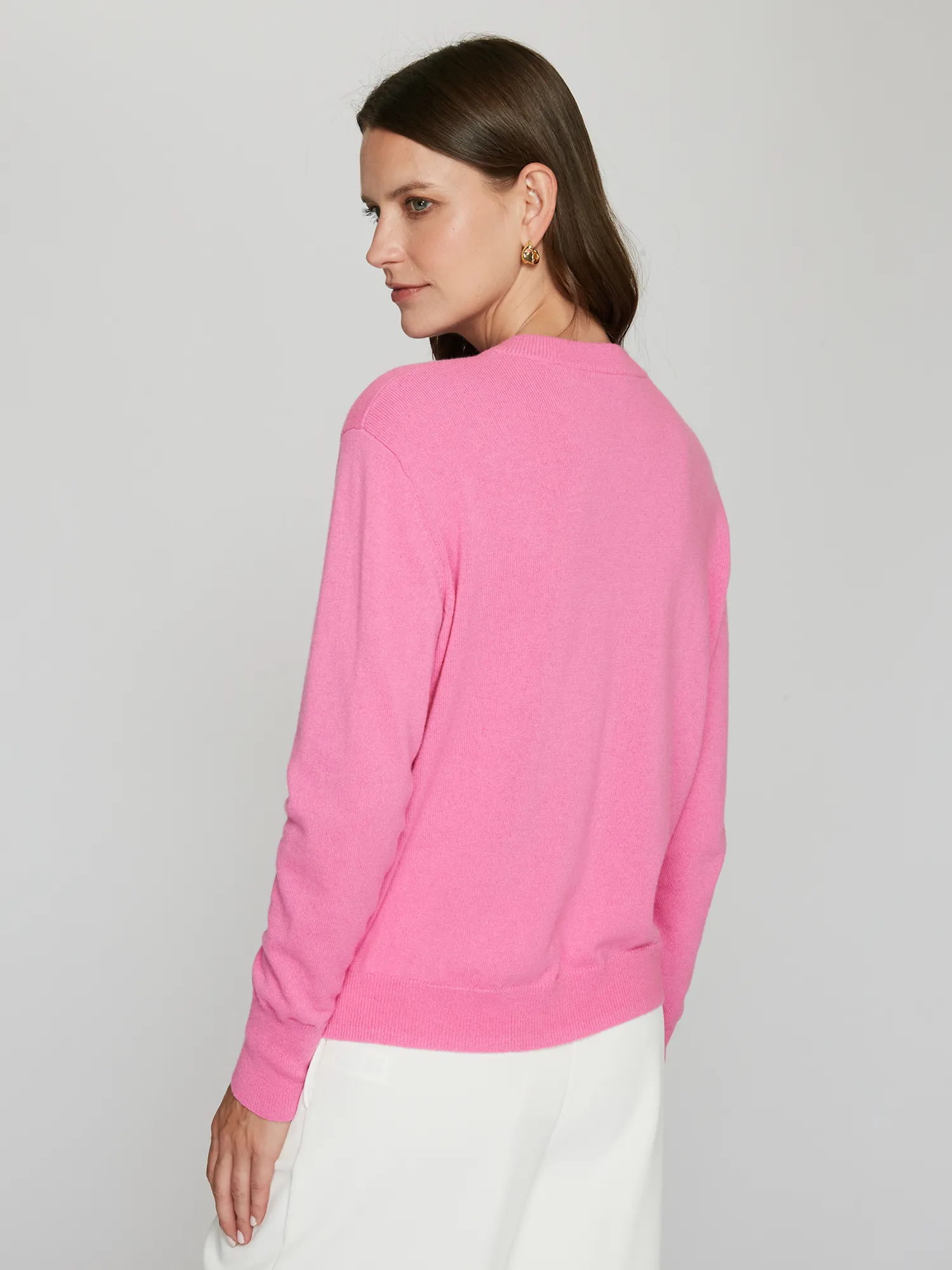 Snowscape W/ Skiers in Raspberry sold by Autumn Cashmere product image thumbnail 3