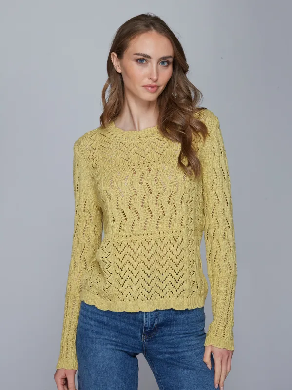 Stitchery Patchwork Crew in Flan made by Autumn Cashmere