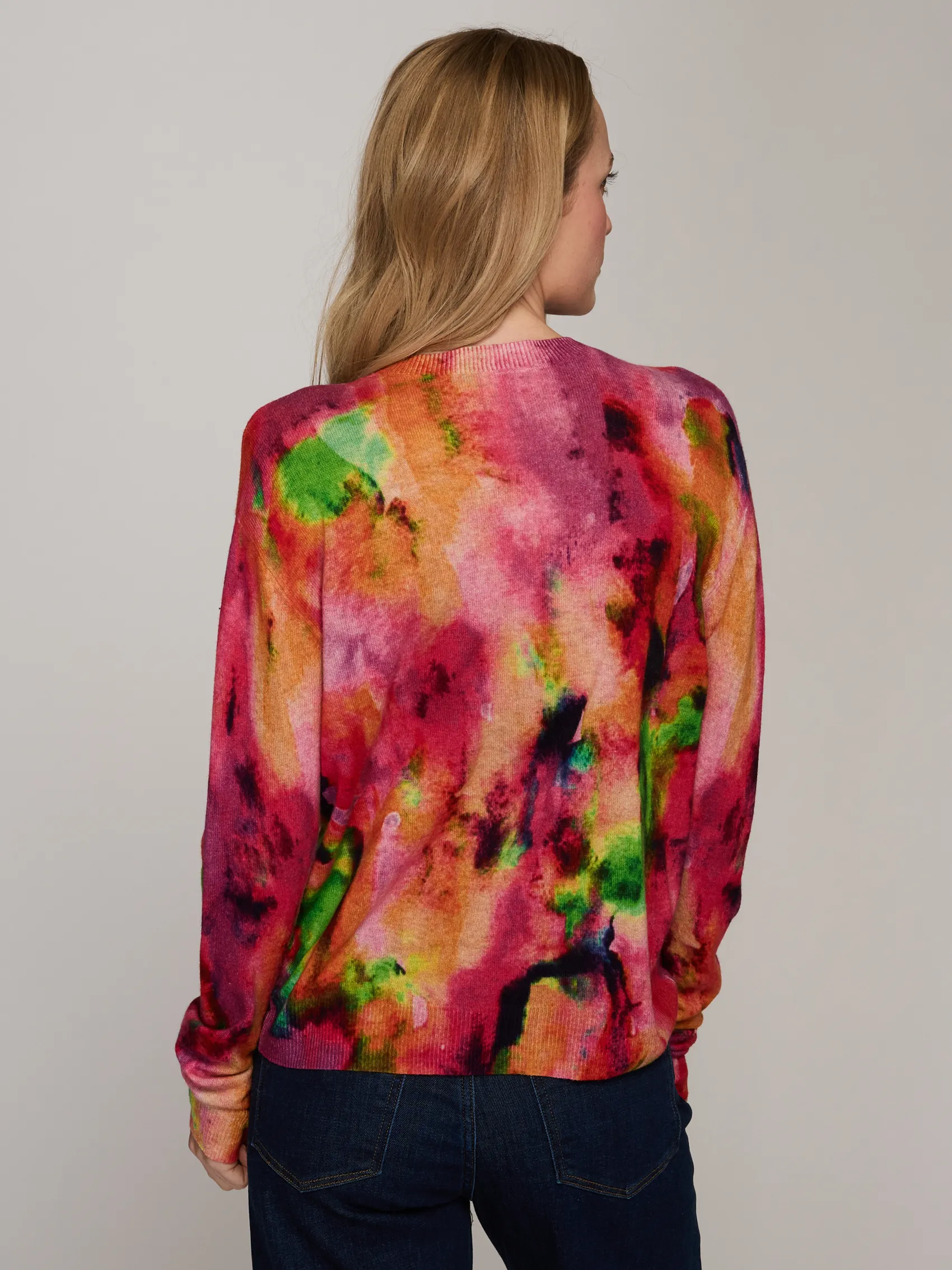 Watercolor Print Relaxed Fit in Multi sold by Autumn Cashmere product image thumbnail 4