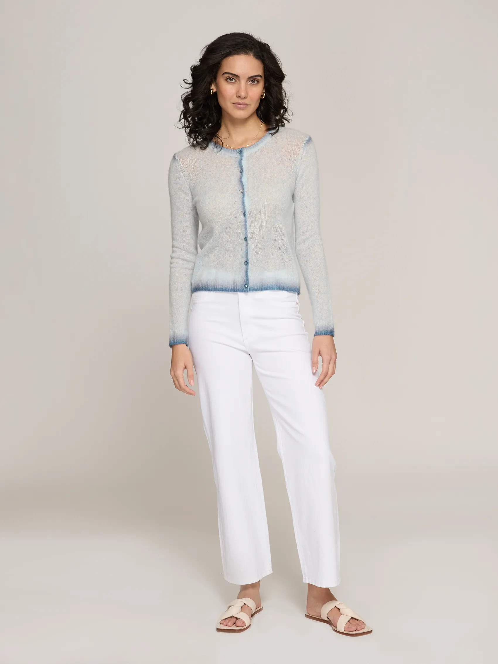 Smudge Tip Cardigan in Space sold by Autumn Cashmere product image thumbnail 2