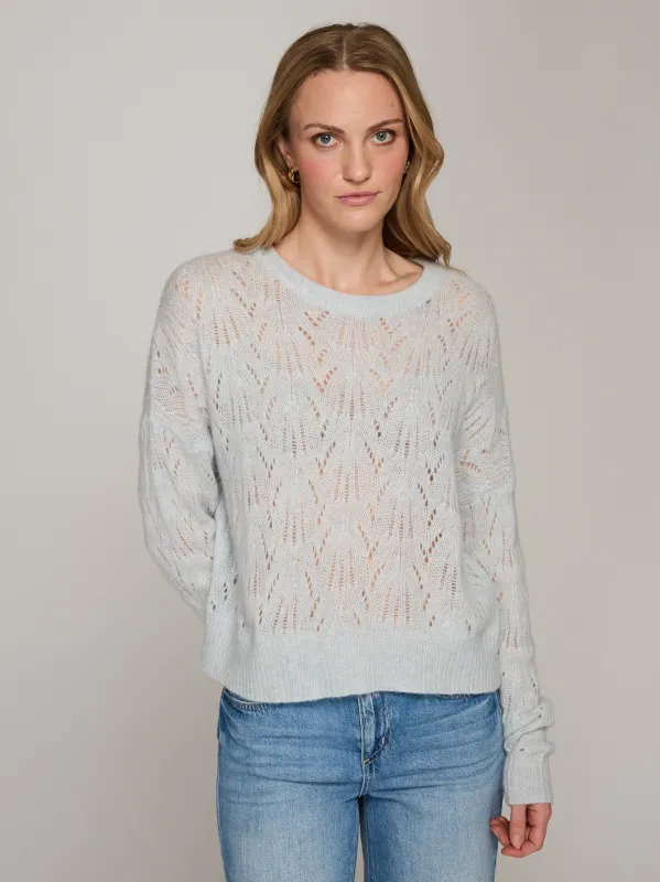 Allover Pointelle Crew in Space sold by Autumn Cashmere