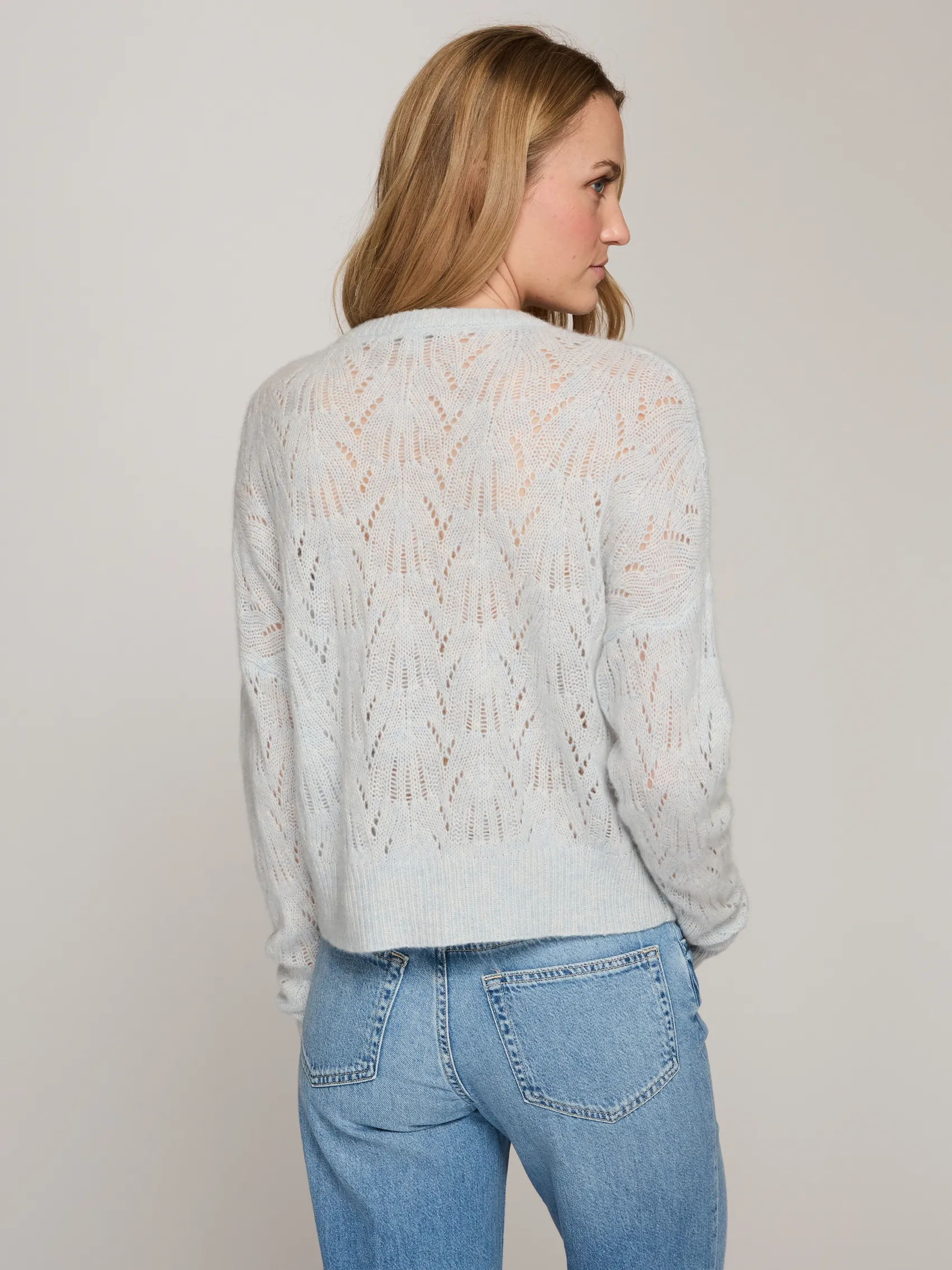 Allover Pointelle Crew in Space sold by Autumn Cashmere product image thumbnail 4