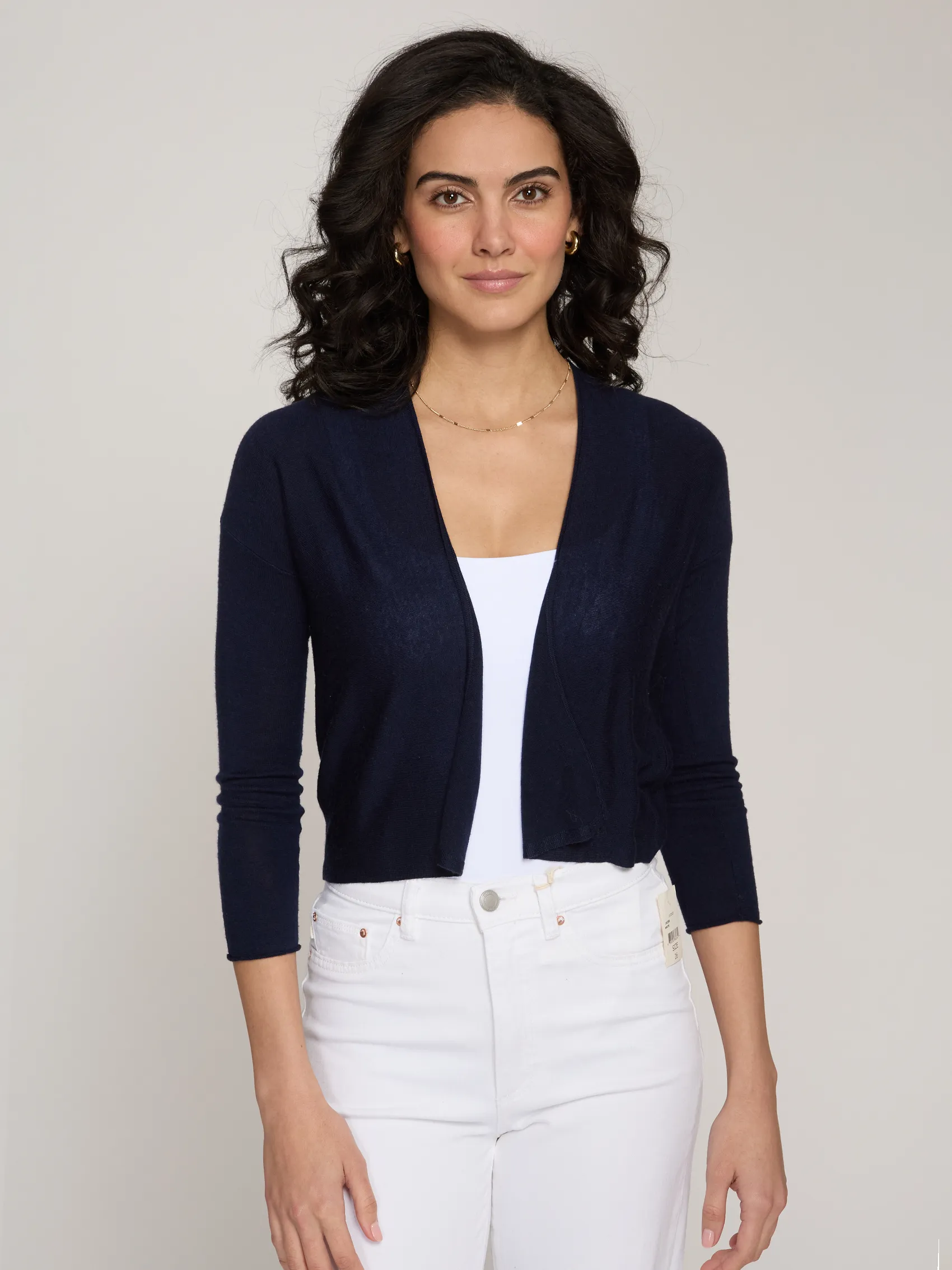 Easy Crop in Peacoat sold by Autumn Cashmere